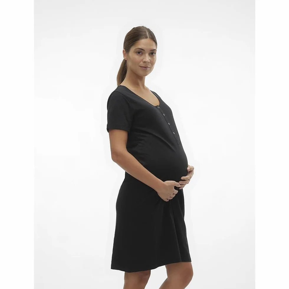 MAMALICIOUS Koszula nocna Kobiety Mlmira Solid Jrs Nightgown 2f A. E. noos