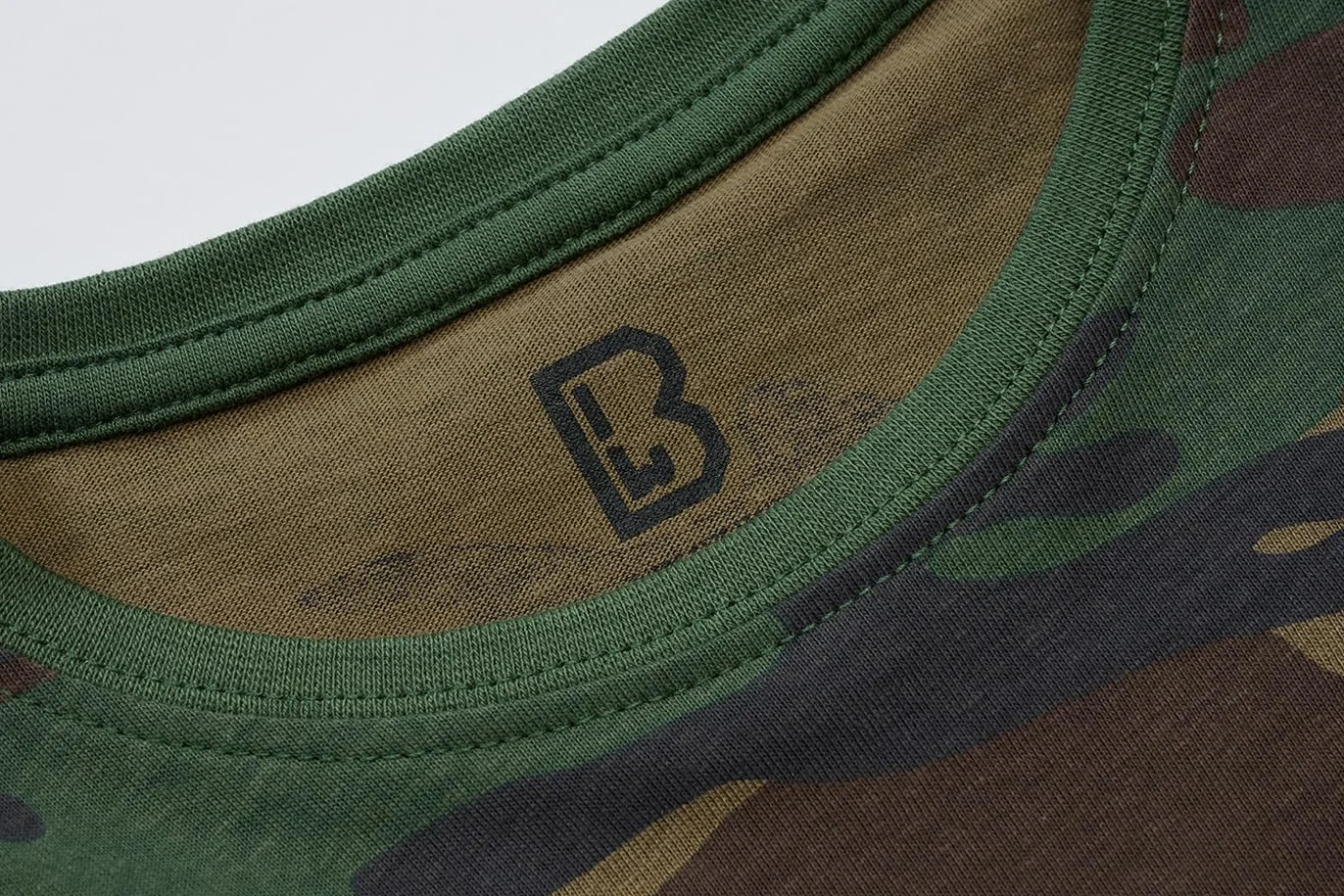 Brandit Army T-Shirt dzieci?cy Army Bundeswehry Shirt Kids BW PODKO?CIE Uni & CAMO, Woodland, 170-176