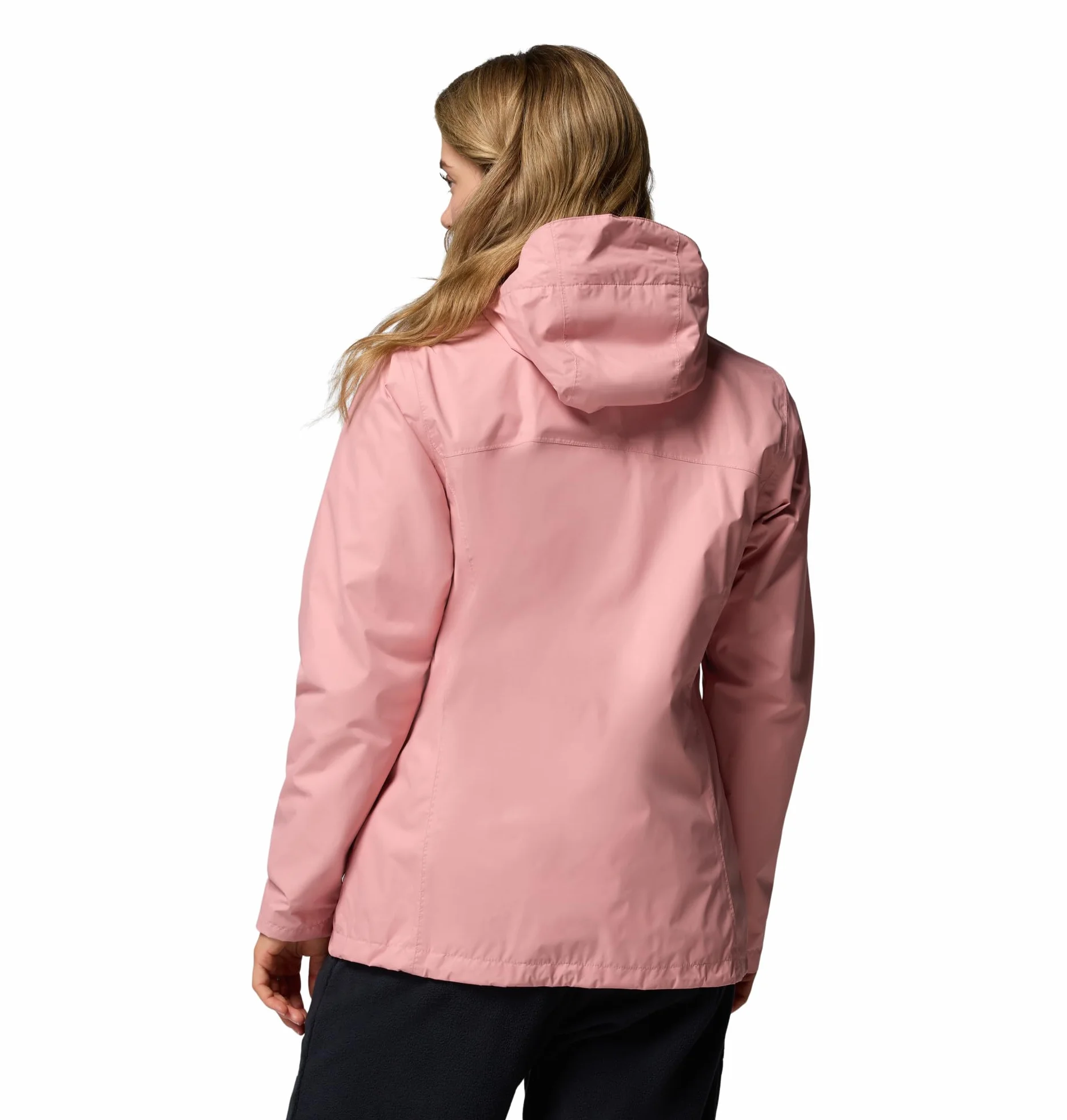 Columbia Damska kurtka Arcadia 2, wodoodporna, przeciwdeszczowa, gumka, różowa, XL