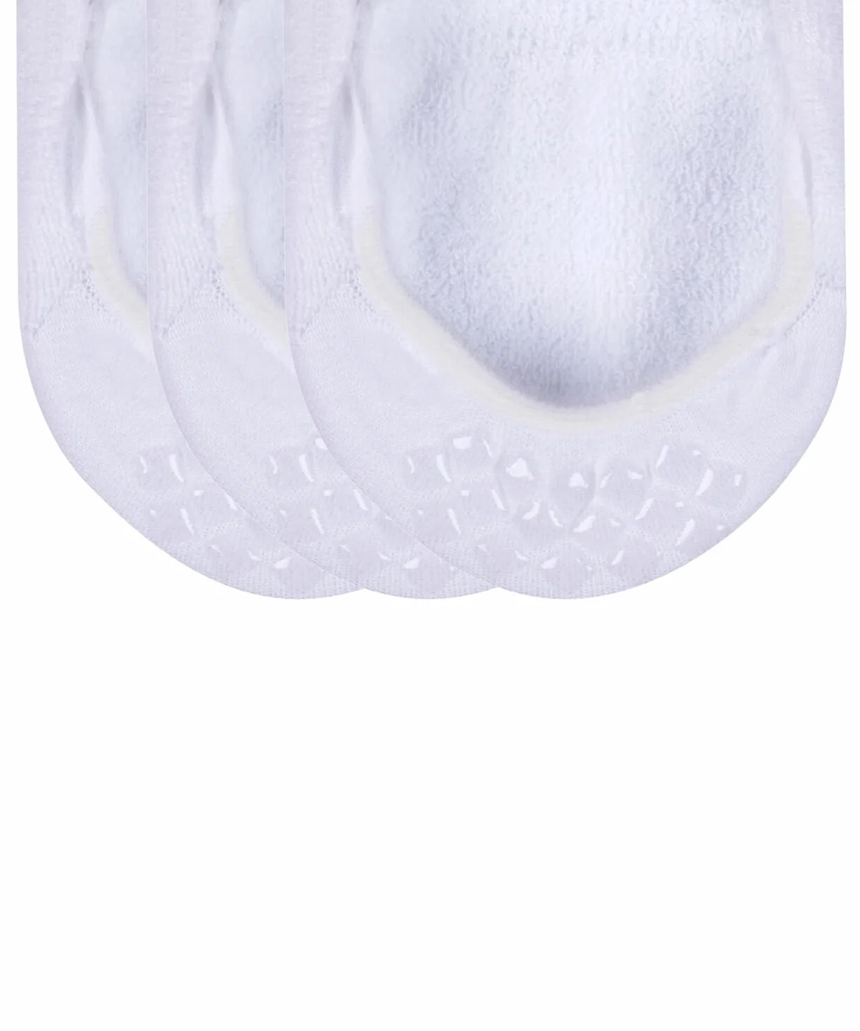 FALKE Uniseks Stopki Cool Kick Invisible Multipack U In Oddychający I Szybkoschnący niewidoczne jednokolorowe 3 Pak, Biały White 2000, 44-45