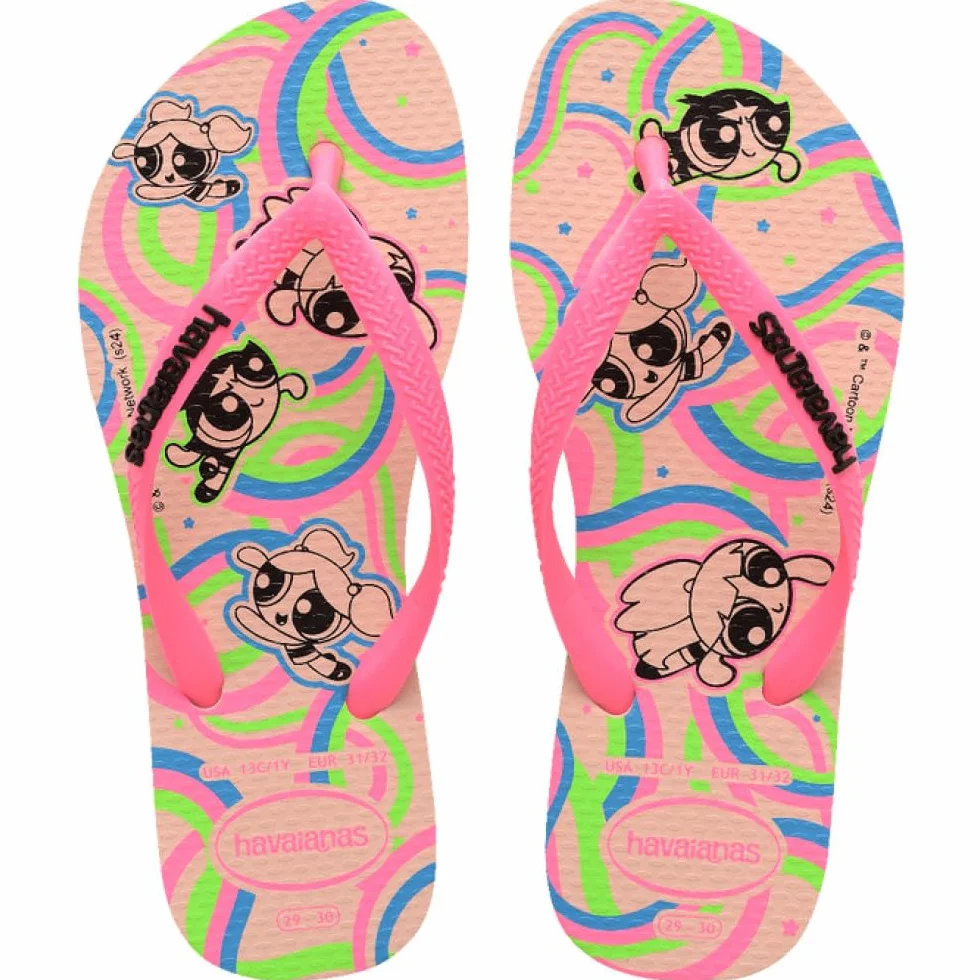Havaianas Dziewczynki Kids Slim Powerpuff GirlsKlapki