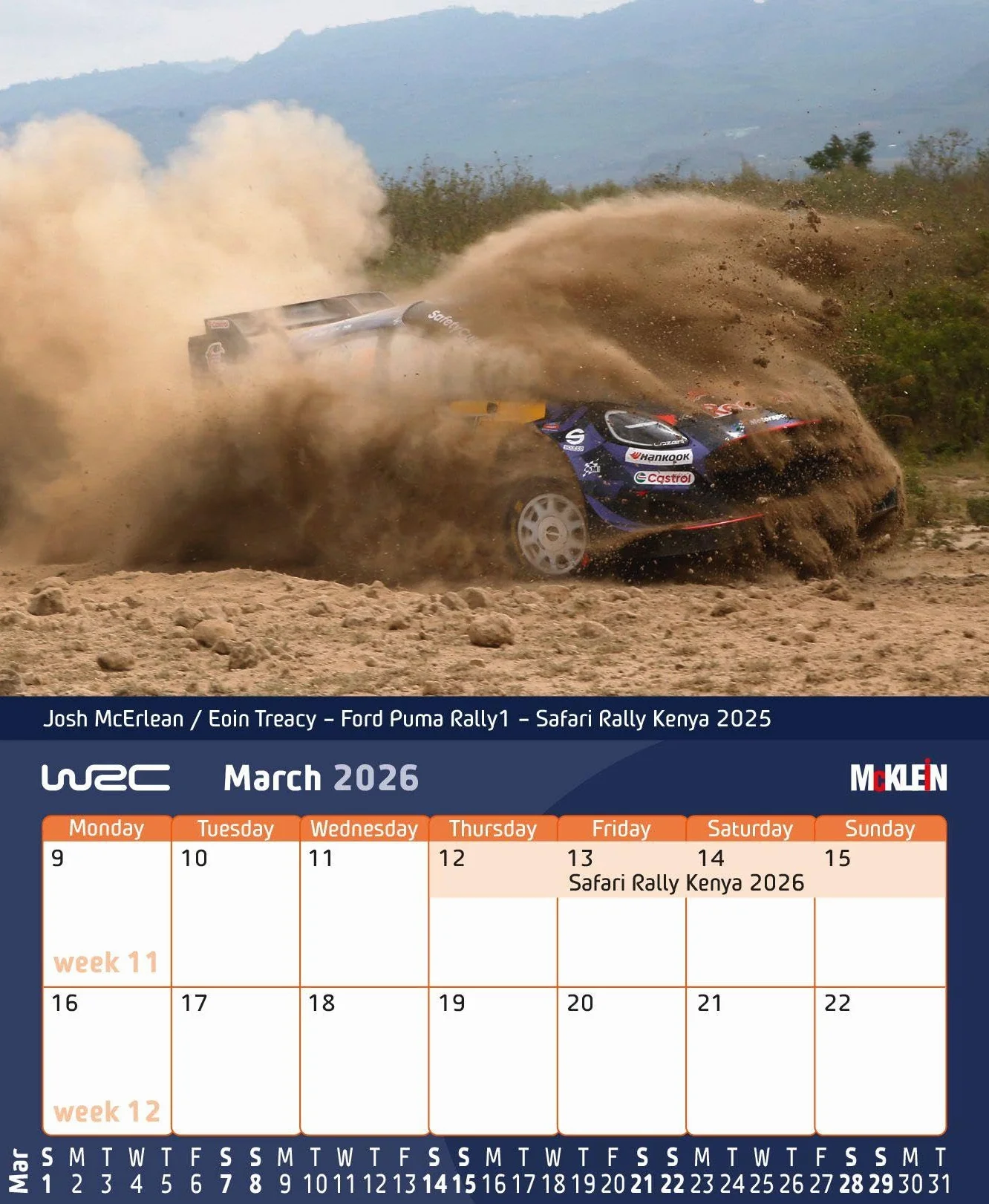 2026 Desktop Rally Calendar: History meets the Present