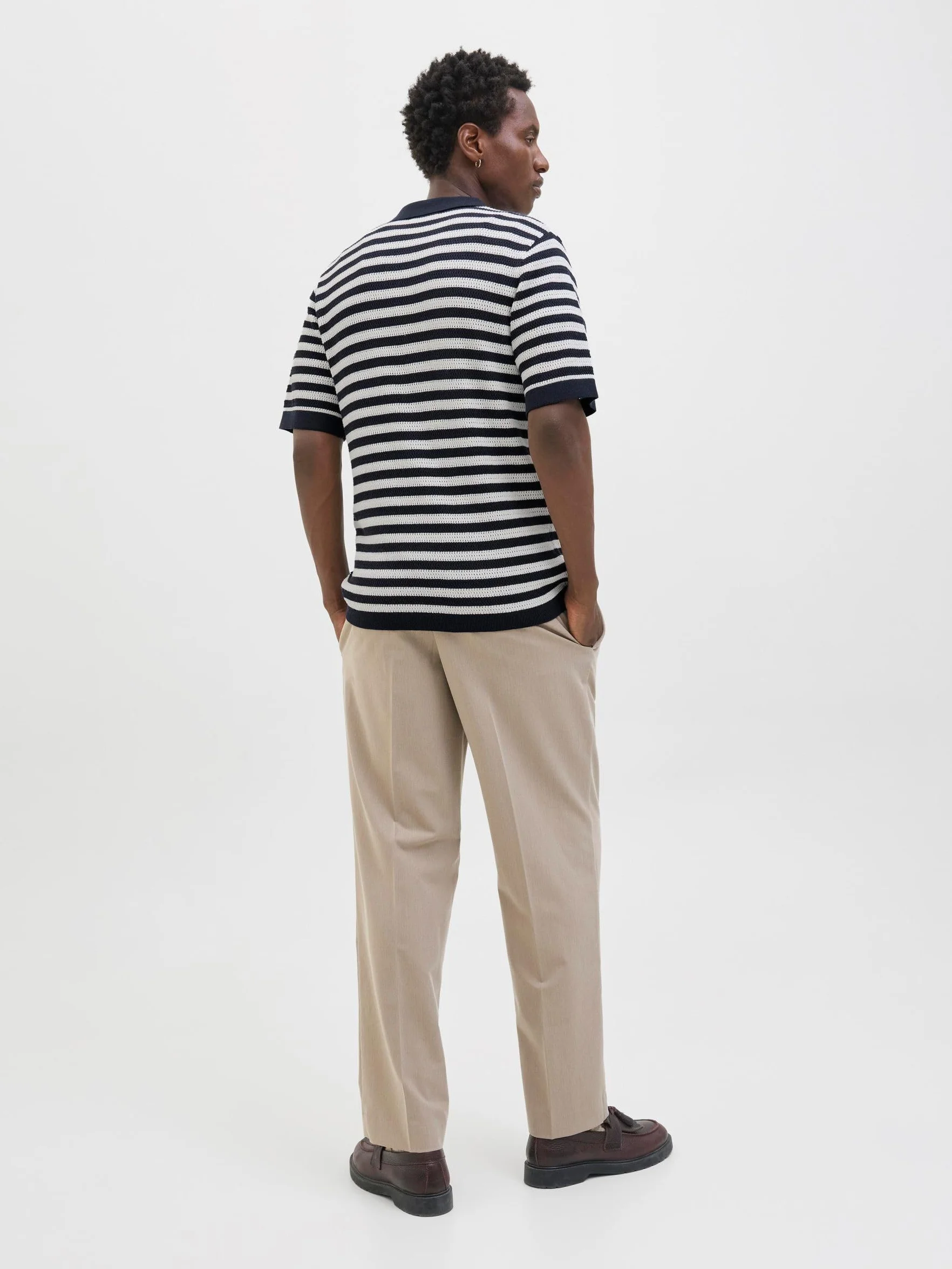 JACK & JONES Jprblajones Knit Polo Ss męska koszulka polo, czarny, M