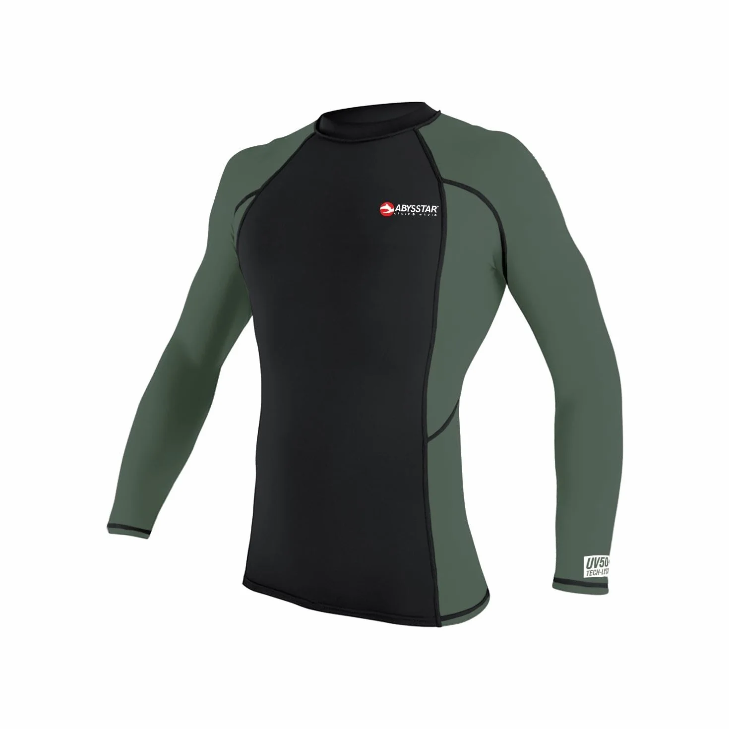 ABYSSTAR Rash Guard — koszulka Mężczyźni Rash Guard Man - Maglia Uomo Protettiva Con Maniche Lunghe In Lycra Uv 50+