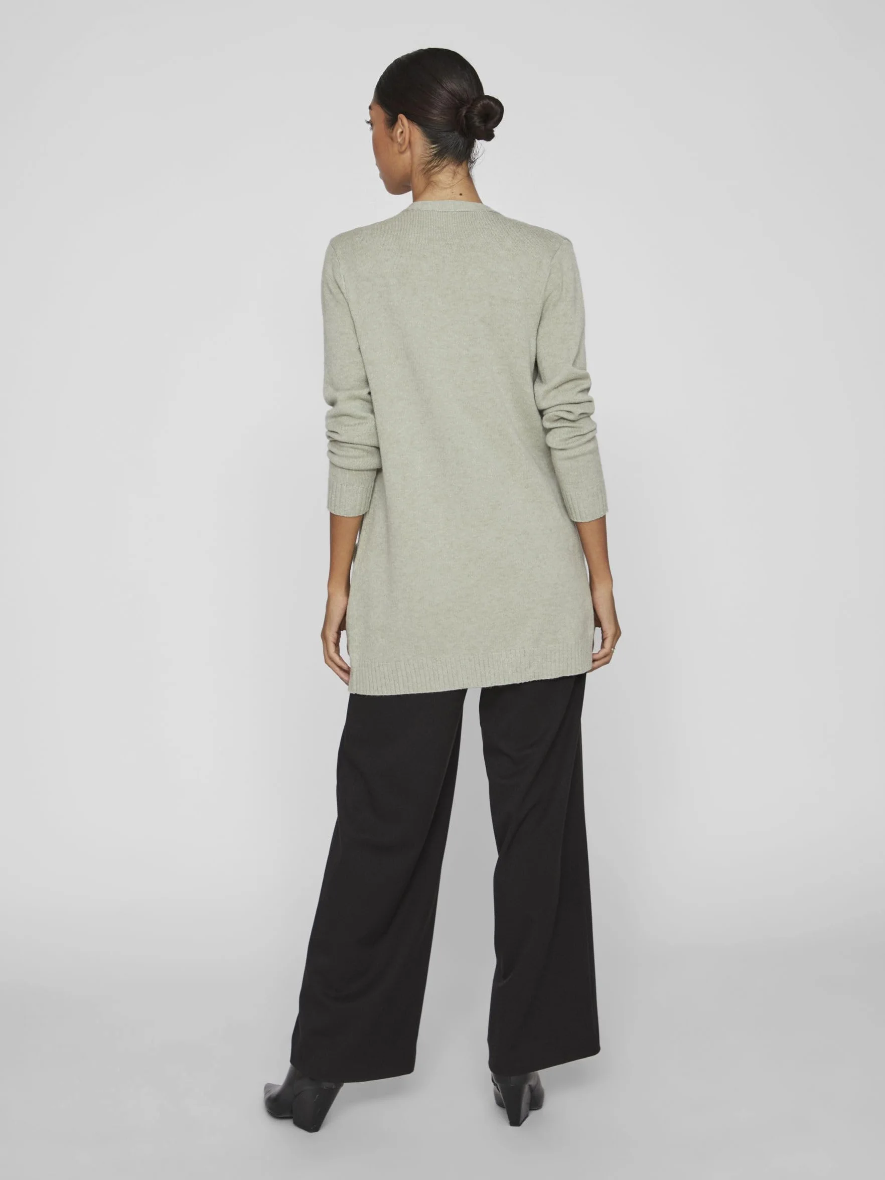 Vila Kardigan Kobiety Viril Open L/S Knit kardigan - Noos