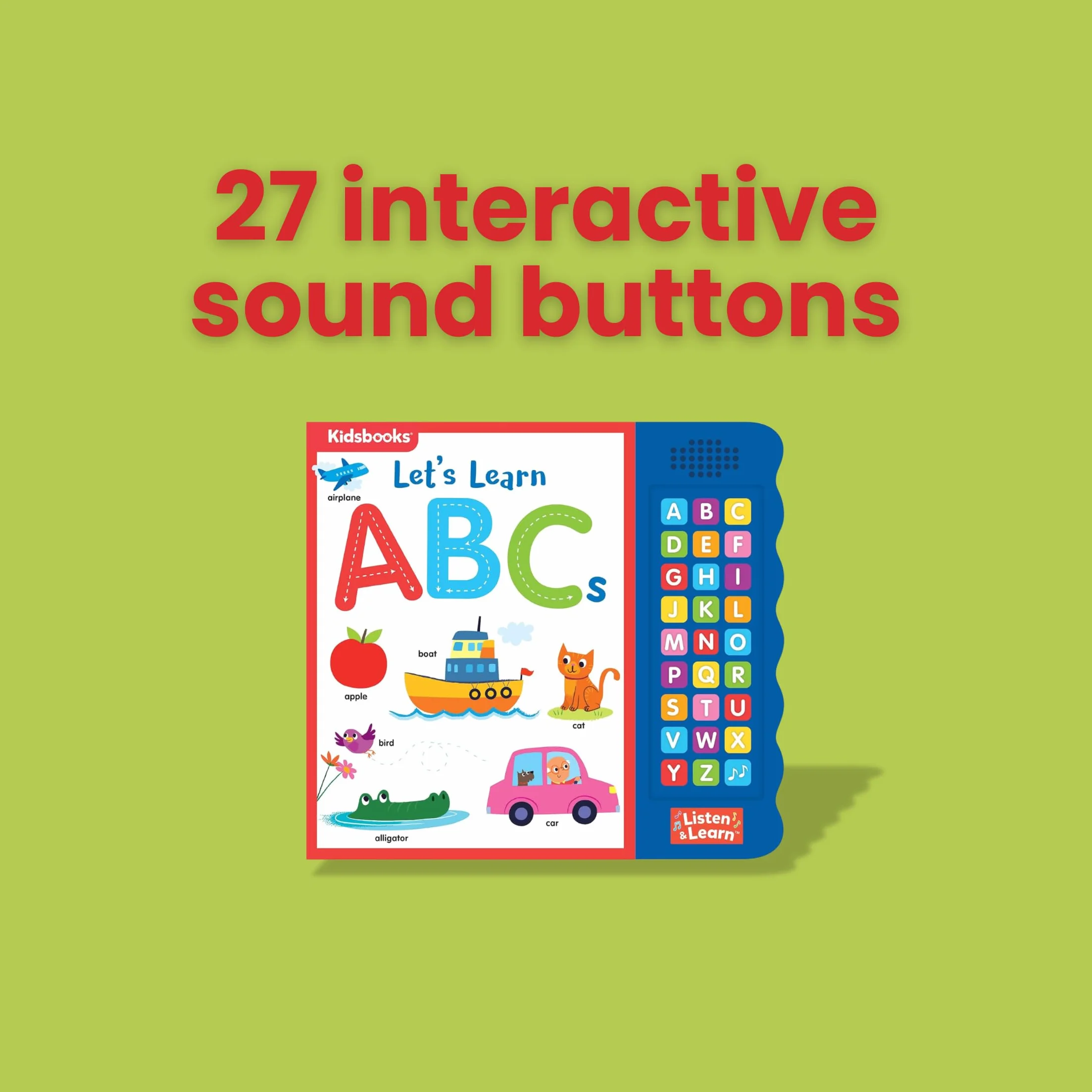 27-Button Sound Book Let's Learn ABCs