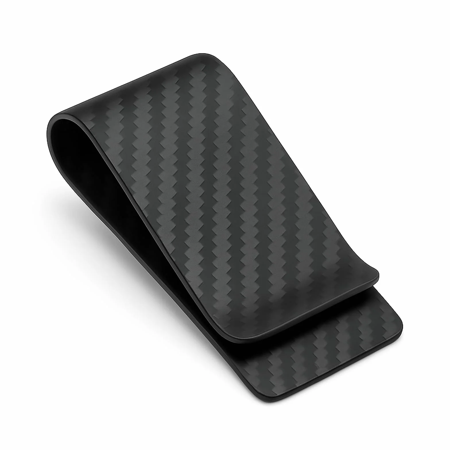 Carbon Fiber portfel z klamrą do pieniędzy, uchwyt na karty kredytowe CLL CARBONLIFE klipsy dla mężczyzn, srebro, m