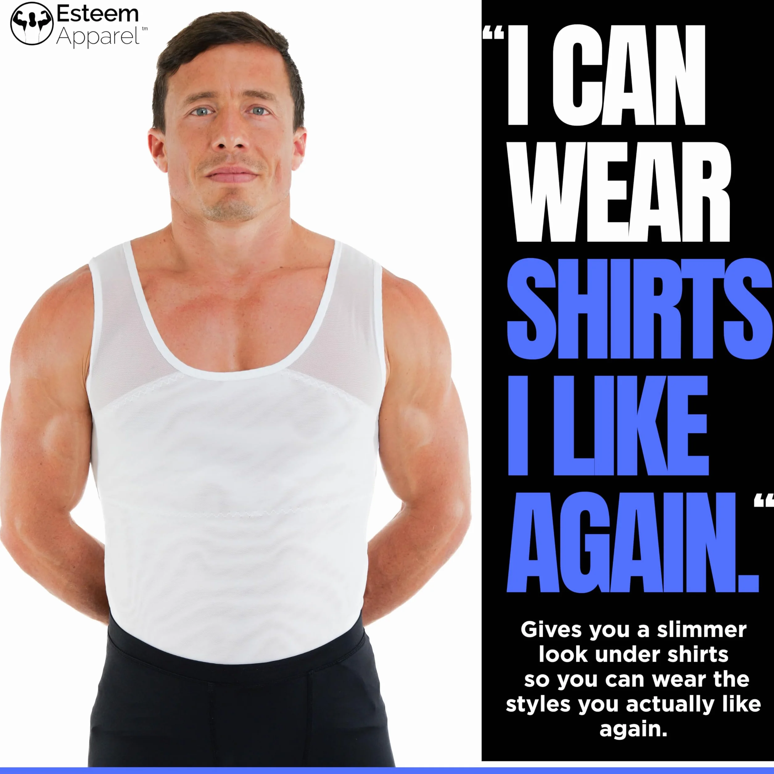 Esteem Apparel Koszula Mężczyźni Compression