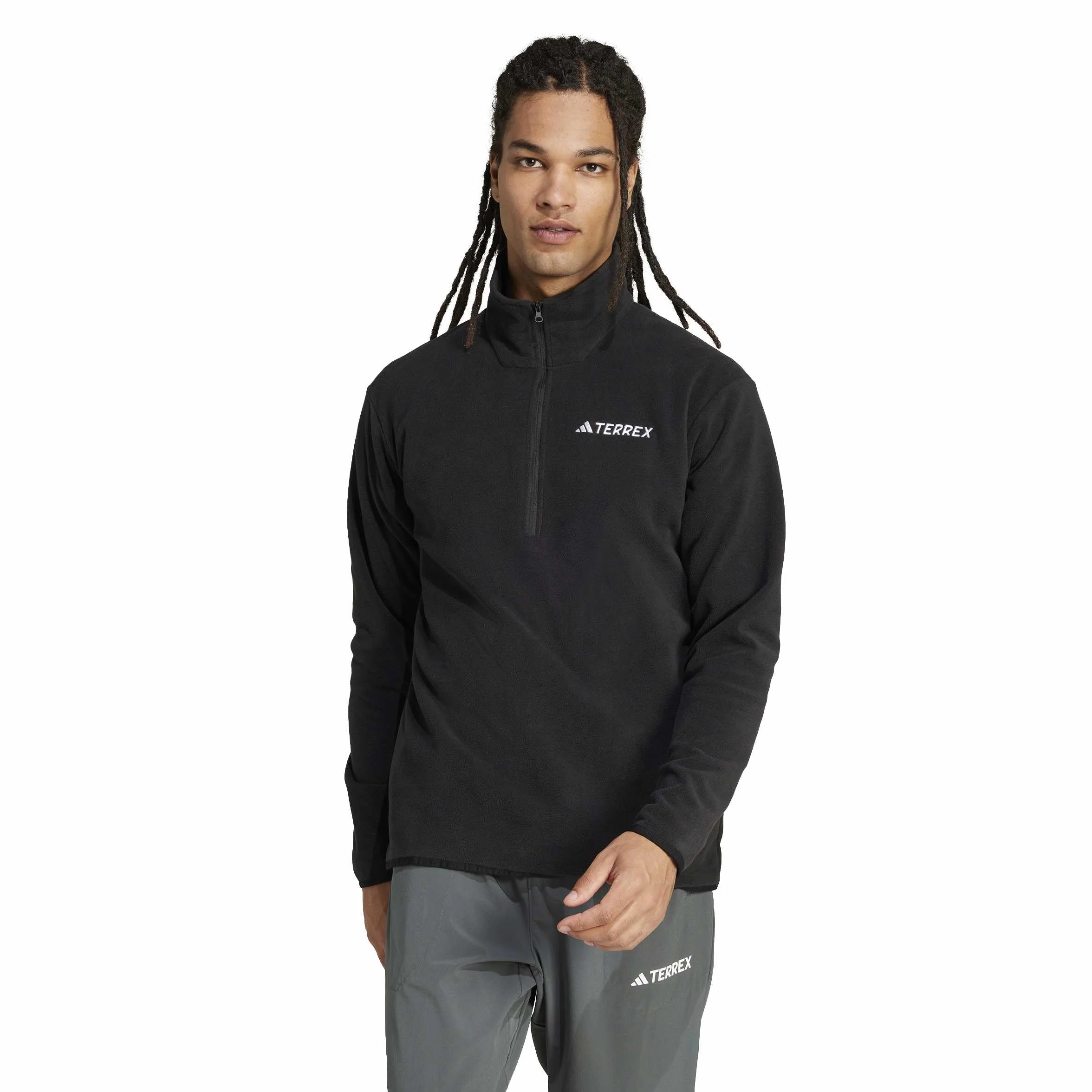 adidas Mężczyźni Terrex Multi Essentials Half Zip Fleece Jacket, black, L