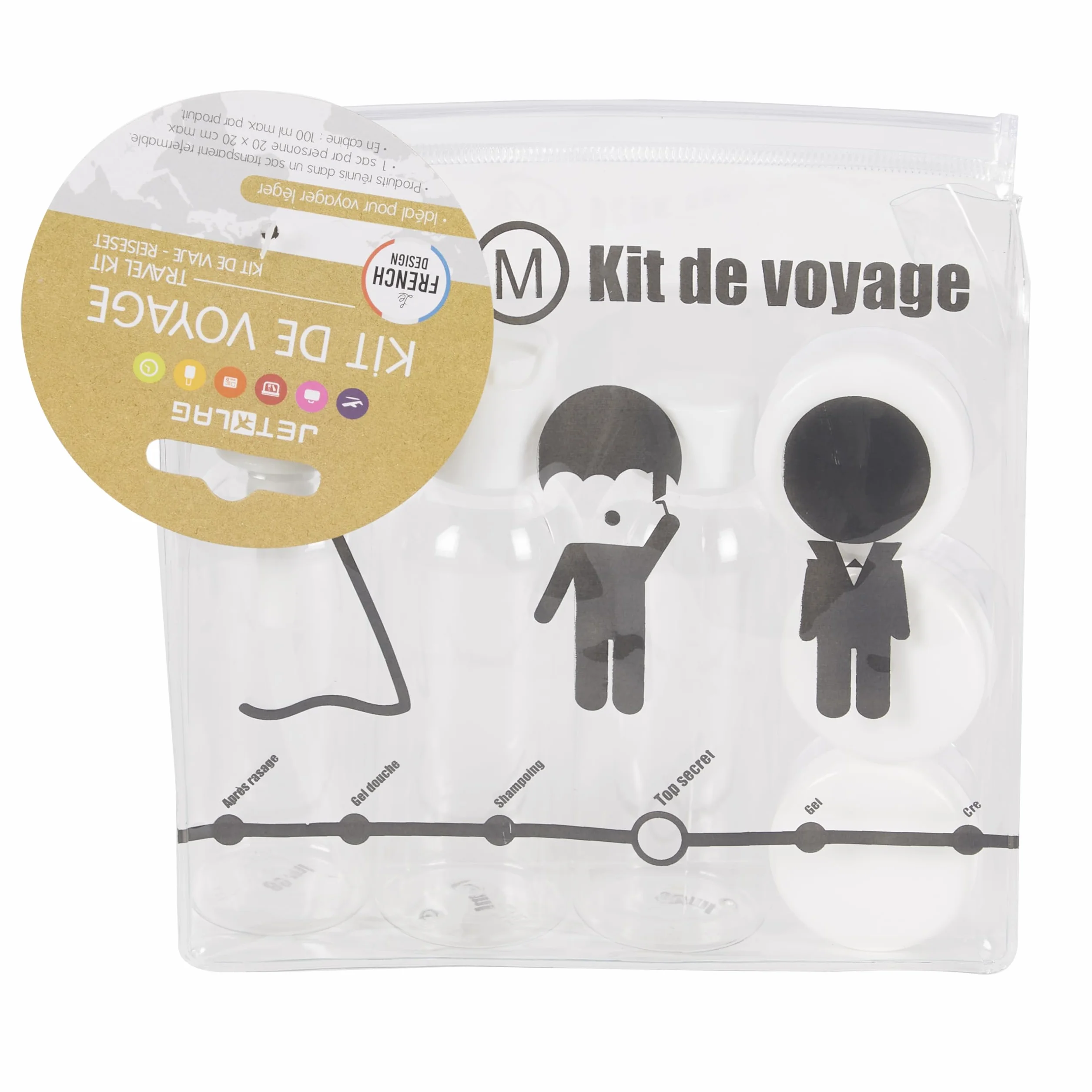 CMP IBERICA CMSC15130 KIT VIAJE NECESER C/6 P. SURTI, biały, 3