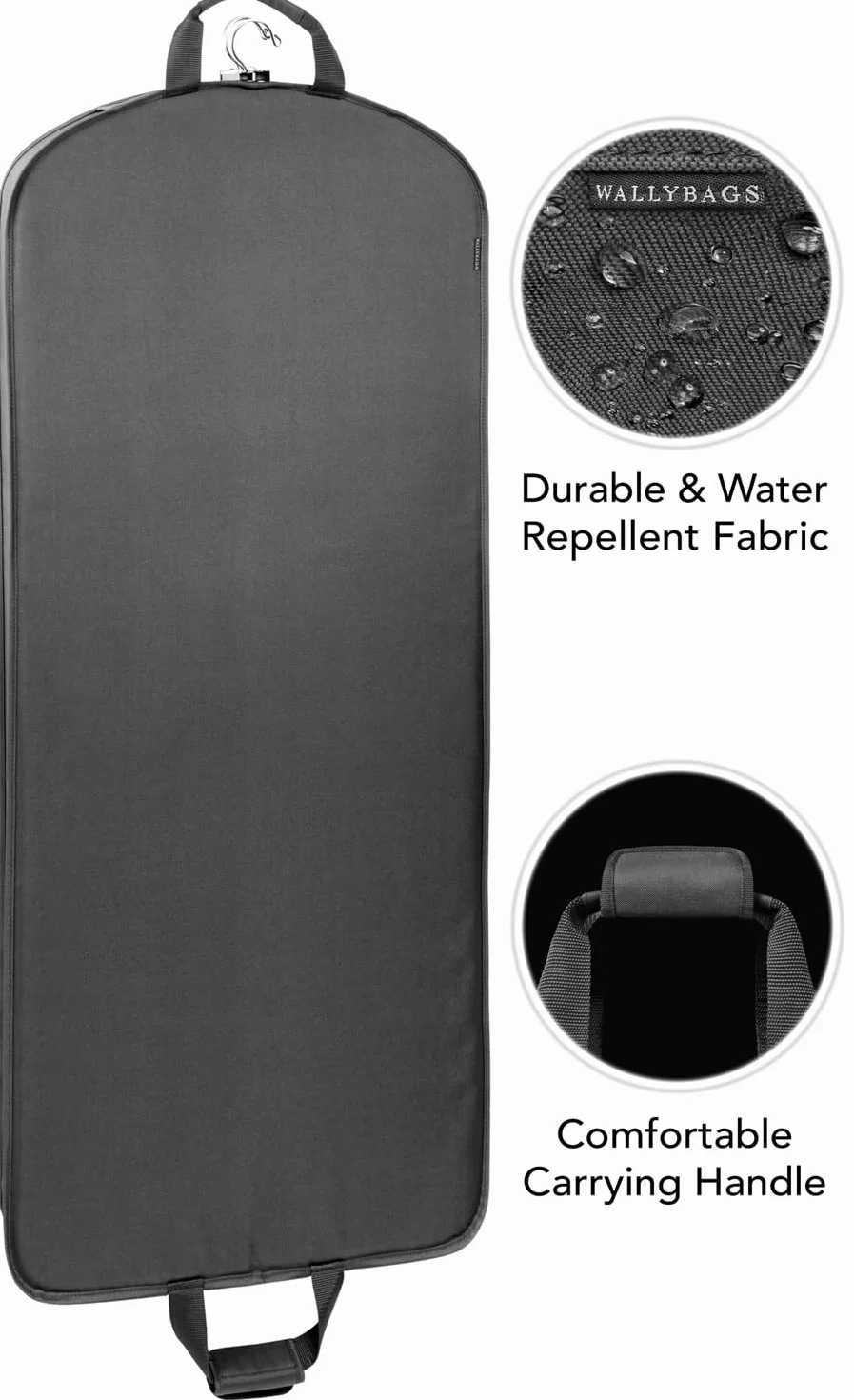 WallyBags Torba podróżna Deluxe 152 cm, grafit, 60-inch, Torba podróżna Deluxe 152 cm