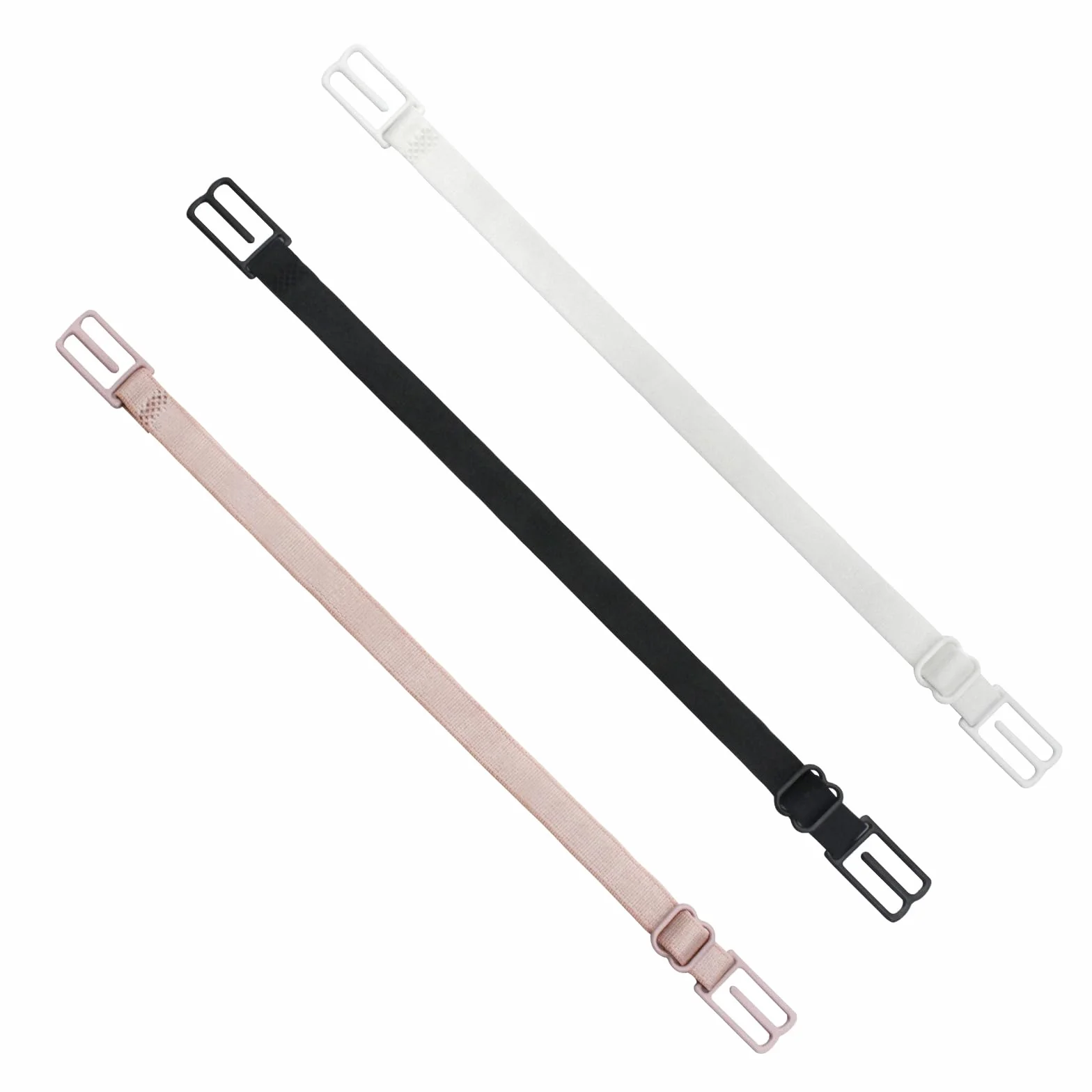 Pasek do biustonosza z klipsem, 3 sztuki, elastyczny uchwyt na pasek biustonosza, 9-19 cm, regulowany pasek do biustonosza do pełnego rozmiaru miseczki i racerback top, sukienka koszulkowa, 3