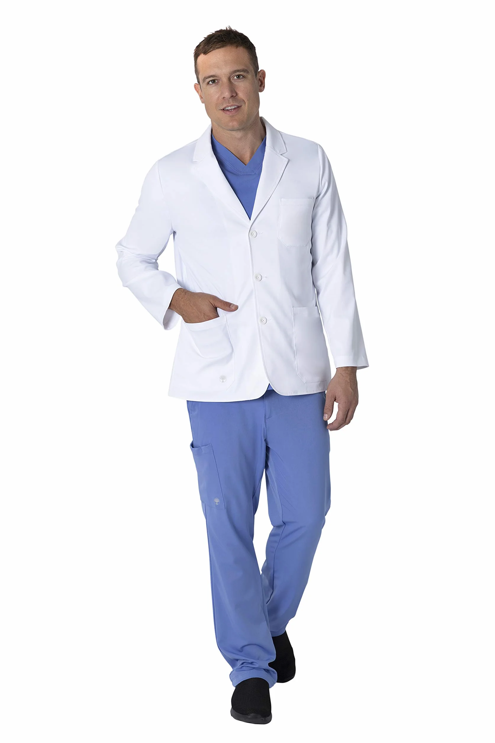 Uzdrawiające ręce kolekcja białego płaszcza 5150 męski Leo Lab Coat - biały - średni