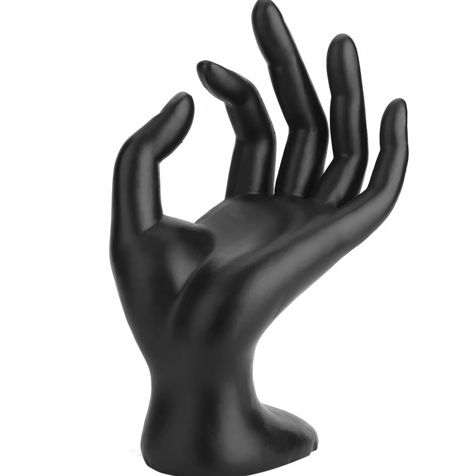 Creative Black OK-ręcznie gestykulowane pierścionki, stojak, kolczyki, bransoletka, uchwyt, biżuteria, organizer na wystawę (czarny)