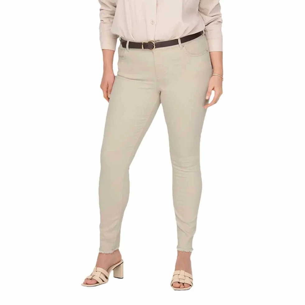 ONLY Carmakoma Carwilly Reg Ank Raw Sk Dnm Dot019 Noos - spodnie jeansowe Kobiety