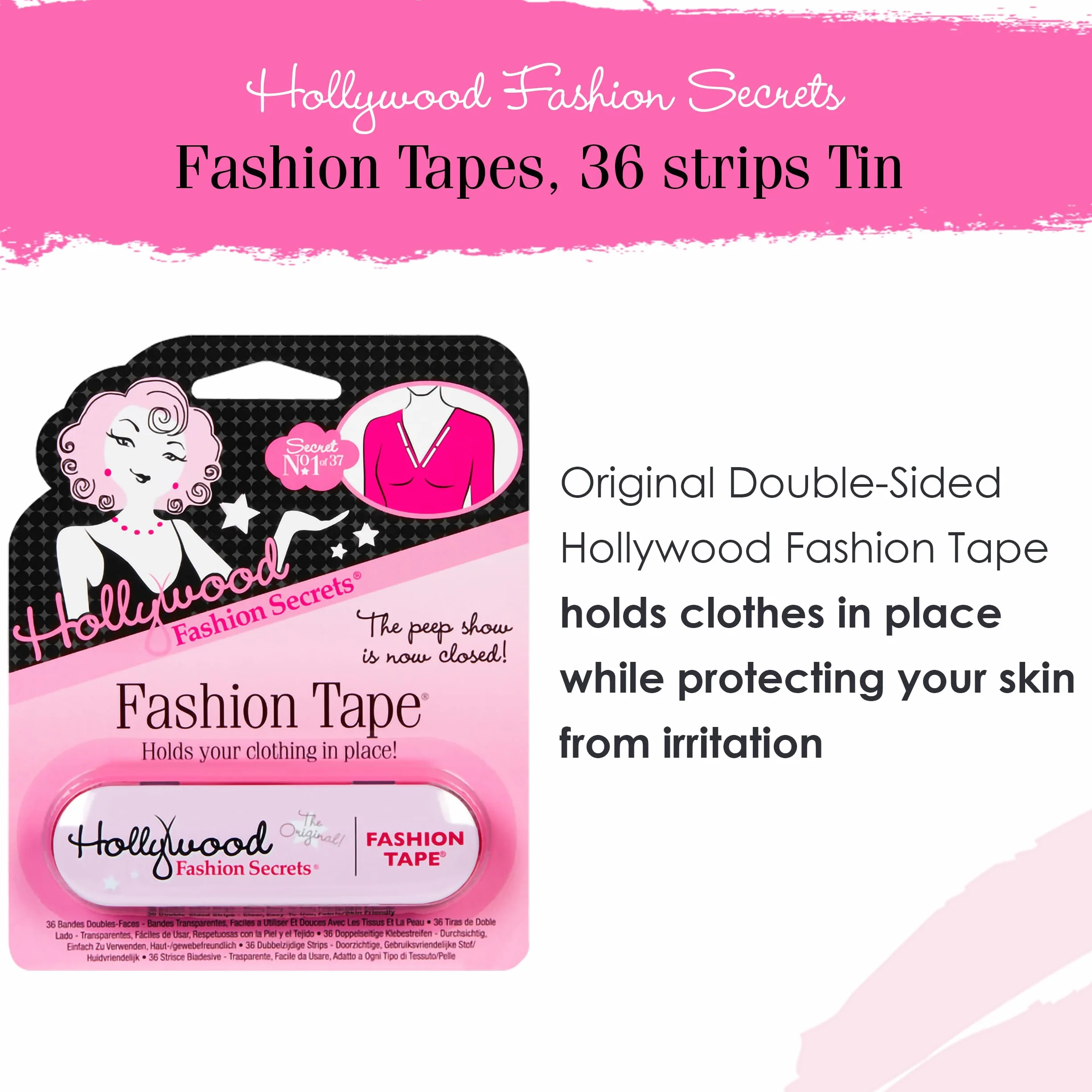 HOLLYWOOD FASHION TAPE 36 COUNT KLAR, ONE SIZE