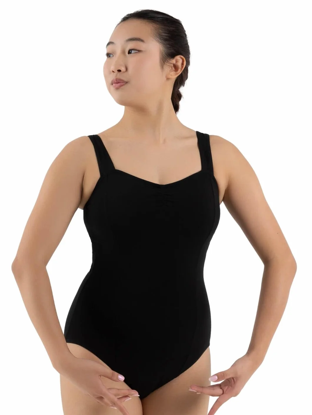 Capezio Damski trykot księżniczki bez rękawów, Czarny, L