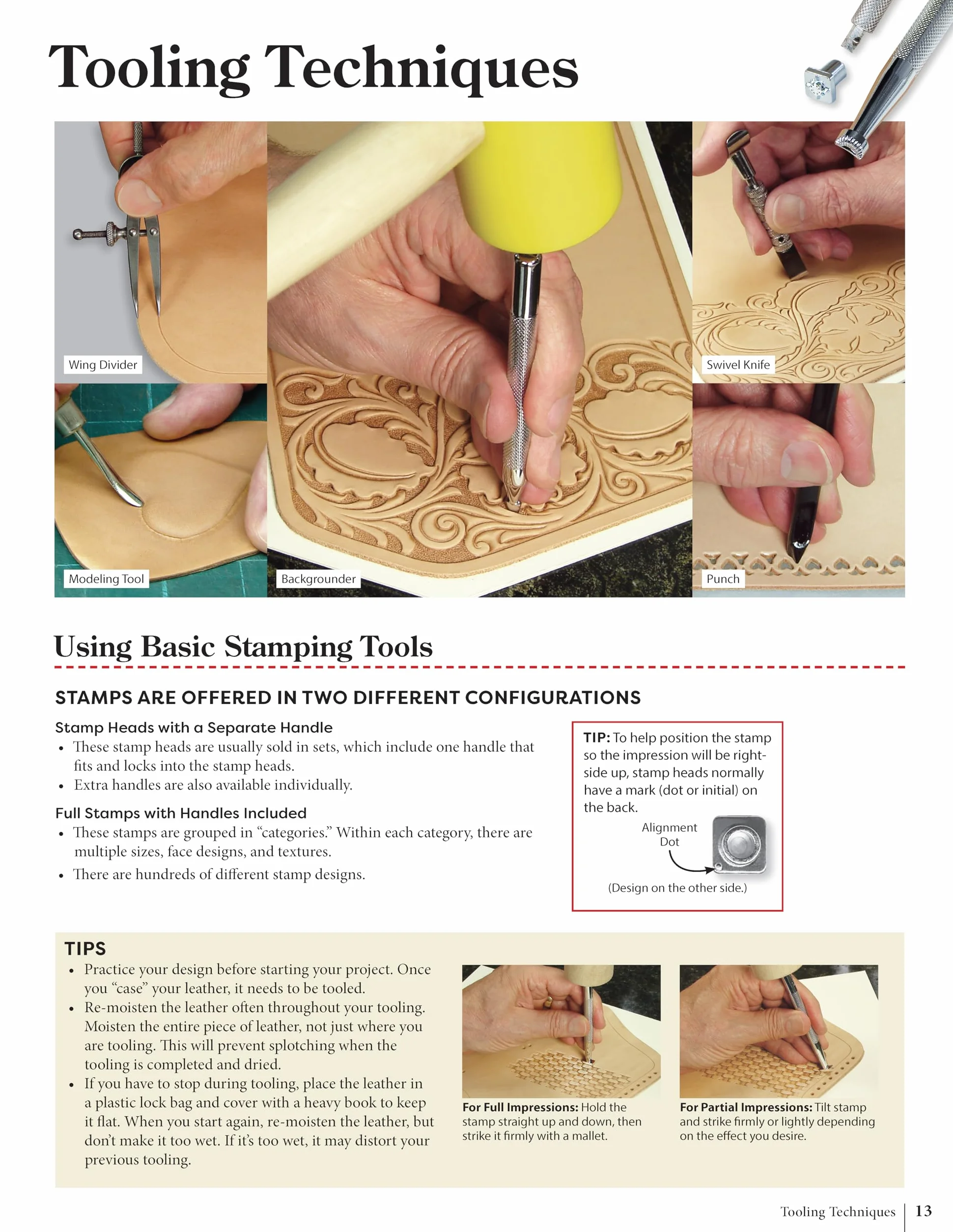 Projects in Leather: Techniques, Patterns, and Step-By-Step Instructions for Making Over 20 Projects with Endless Variations