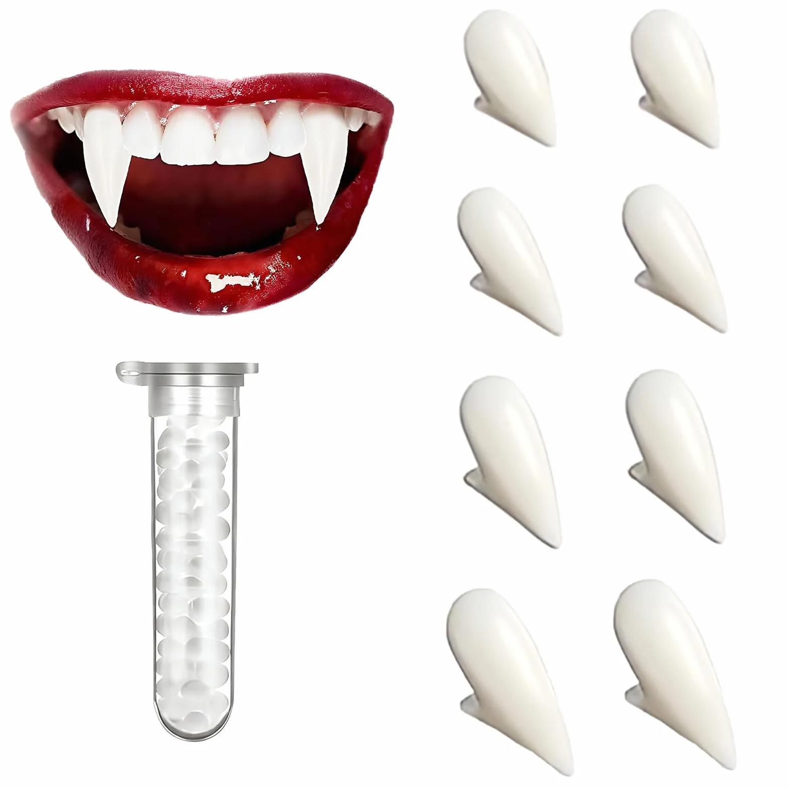 Dracula Vampire Fangs zestaw zębów wampirów