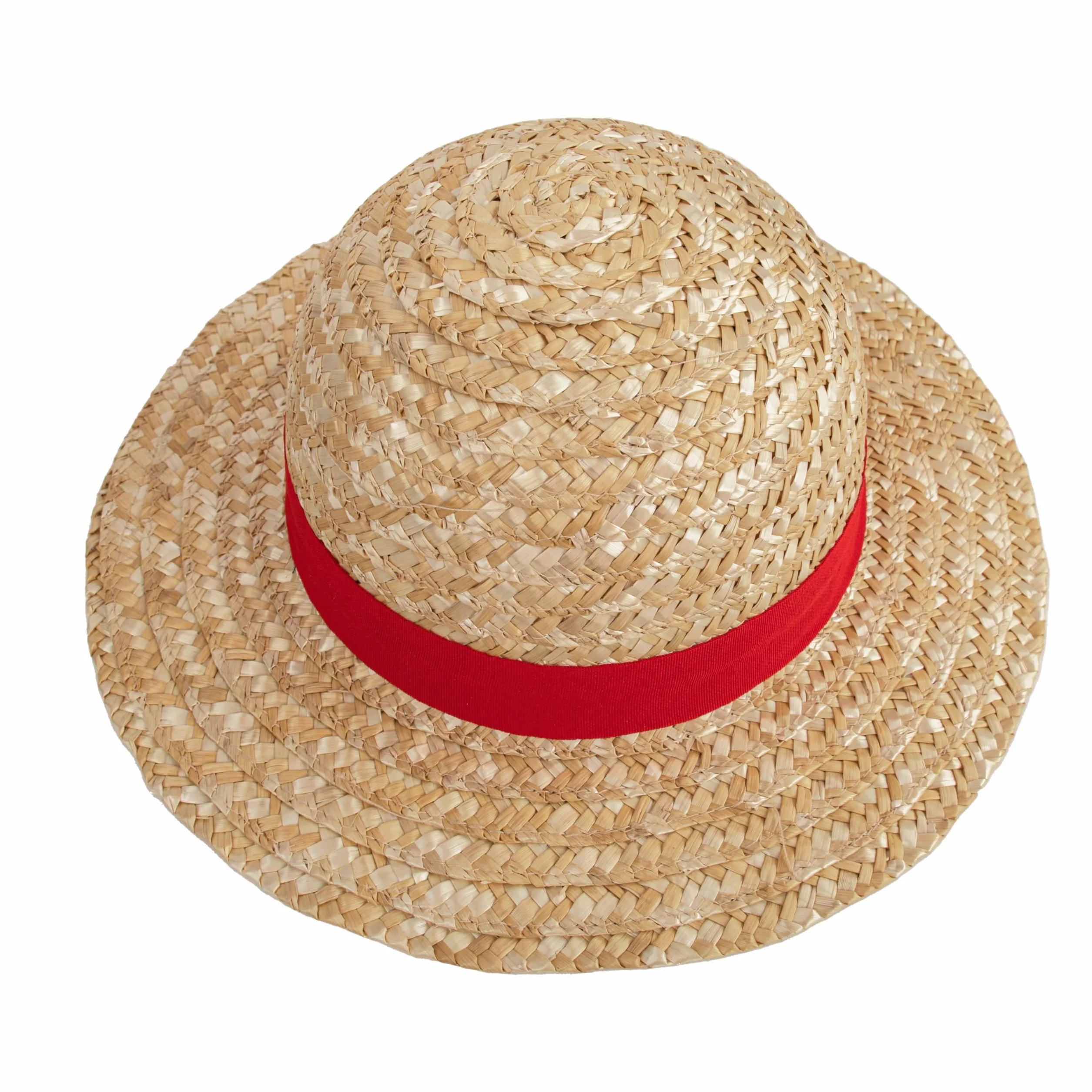 Cinereplicas One Piece - Luffy Słomkowy Kapelusz 58-61 cm - Oficjalna Licencja, Czerwony i jasnożółty, rozmiar uniwersalny