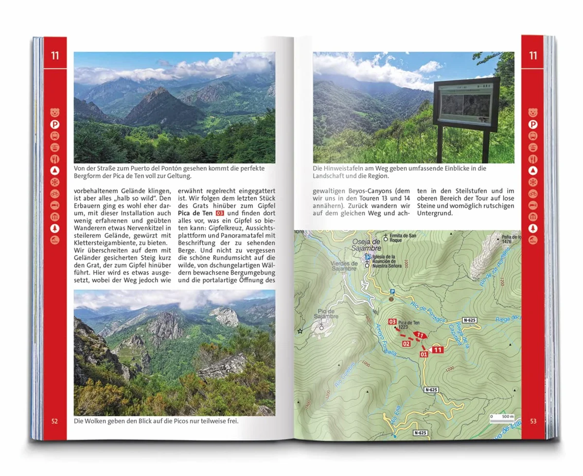 KOMPASS Wanderführer Picos de Europa, 55 Touren mit Extra-Tourenkarte: GPS-Daten zum Download: 5880