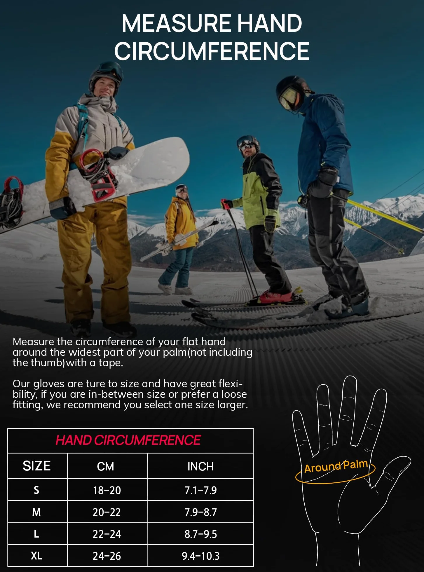 TRENDOUX Rękawiczki zimowe dla mężczyzn i kobiet: ciepłe -40℉ 3M Thinsulate rękawice narciarskie wodoodporne z ekranem dotykowym do jazdy na nartach, snowboardzie i nartach