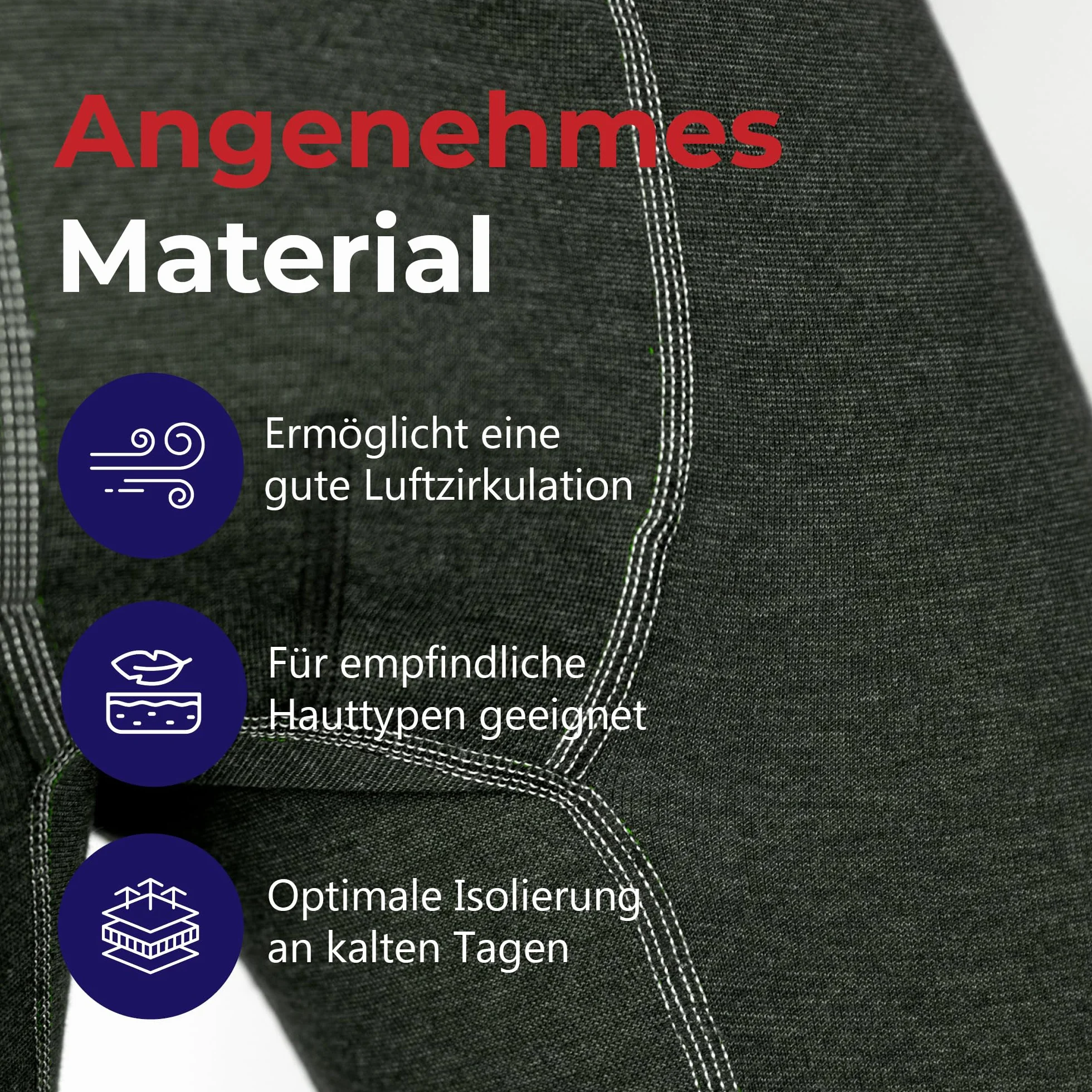 SES Męskie spodenki termiczne 3/4 z otworem S - 4XL z 75% bawełny i 25% poliestru / oddychające majtki męskie długie / bielizna termiczna dla mężczyzn dla ciepła i komfortu