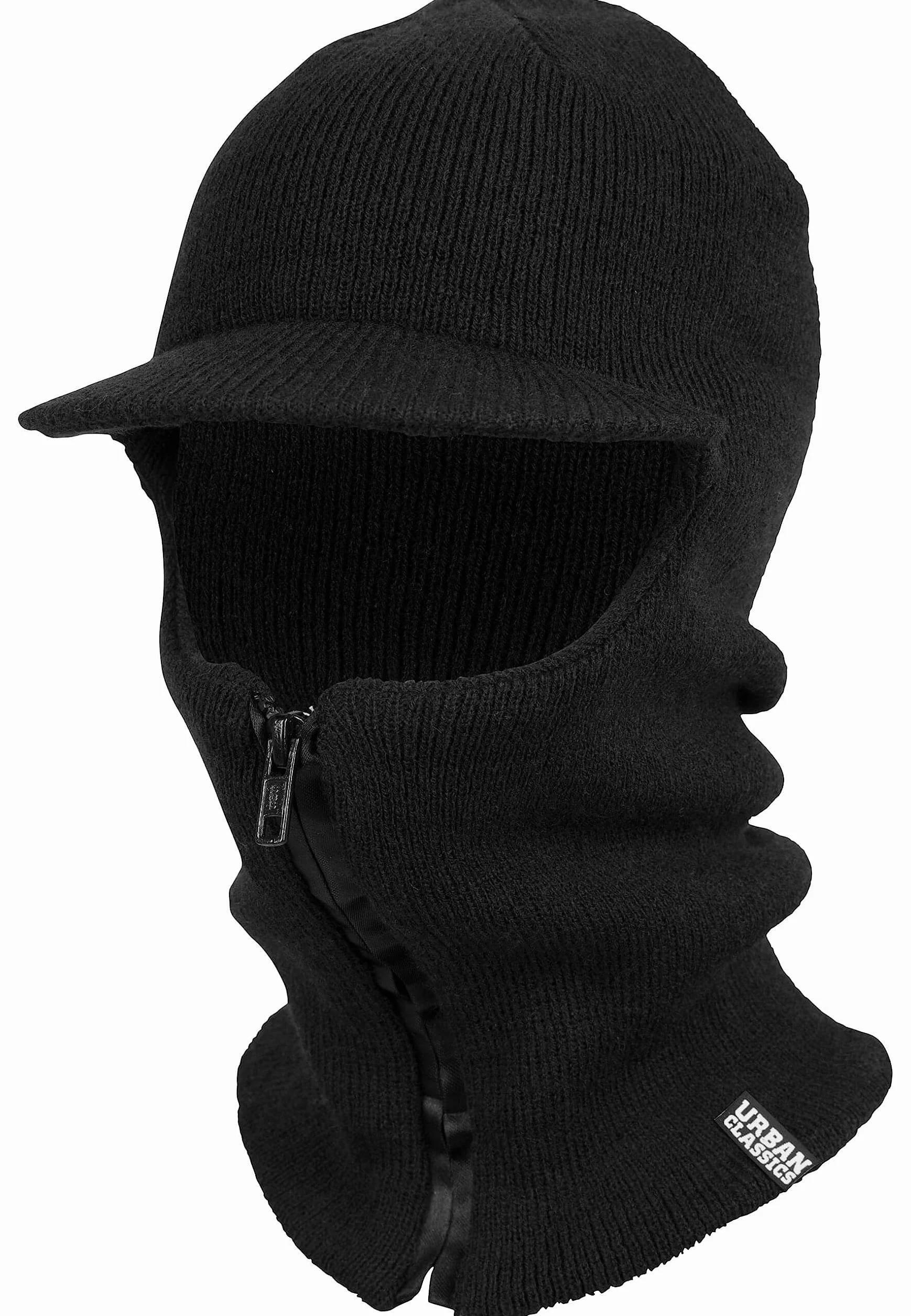Urban Classics Uniseks Balaclava Visor Kominiarka, Czarny