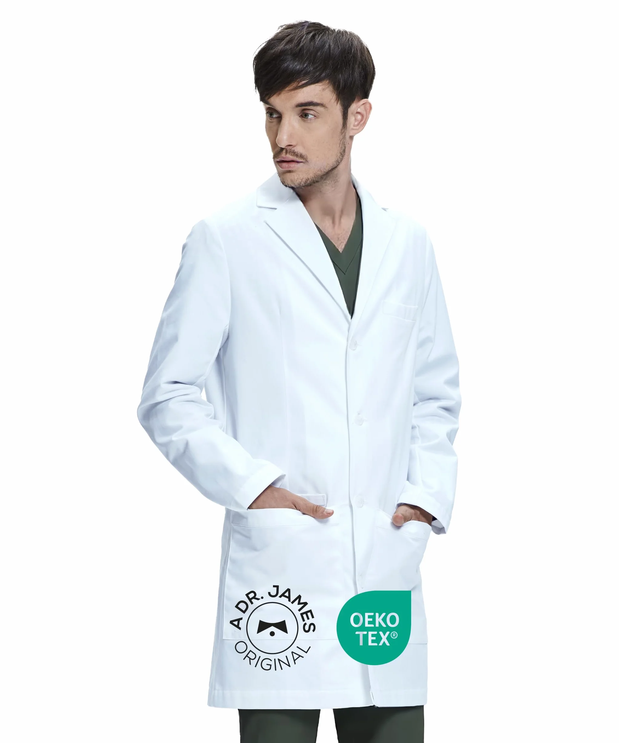 Dr. James Medyczne fartuchy laboratoryjne Mężczyźni Dr21