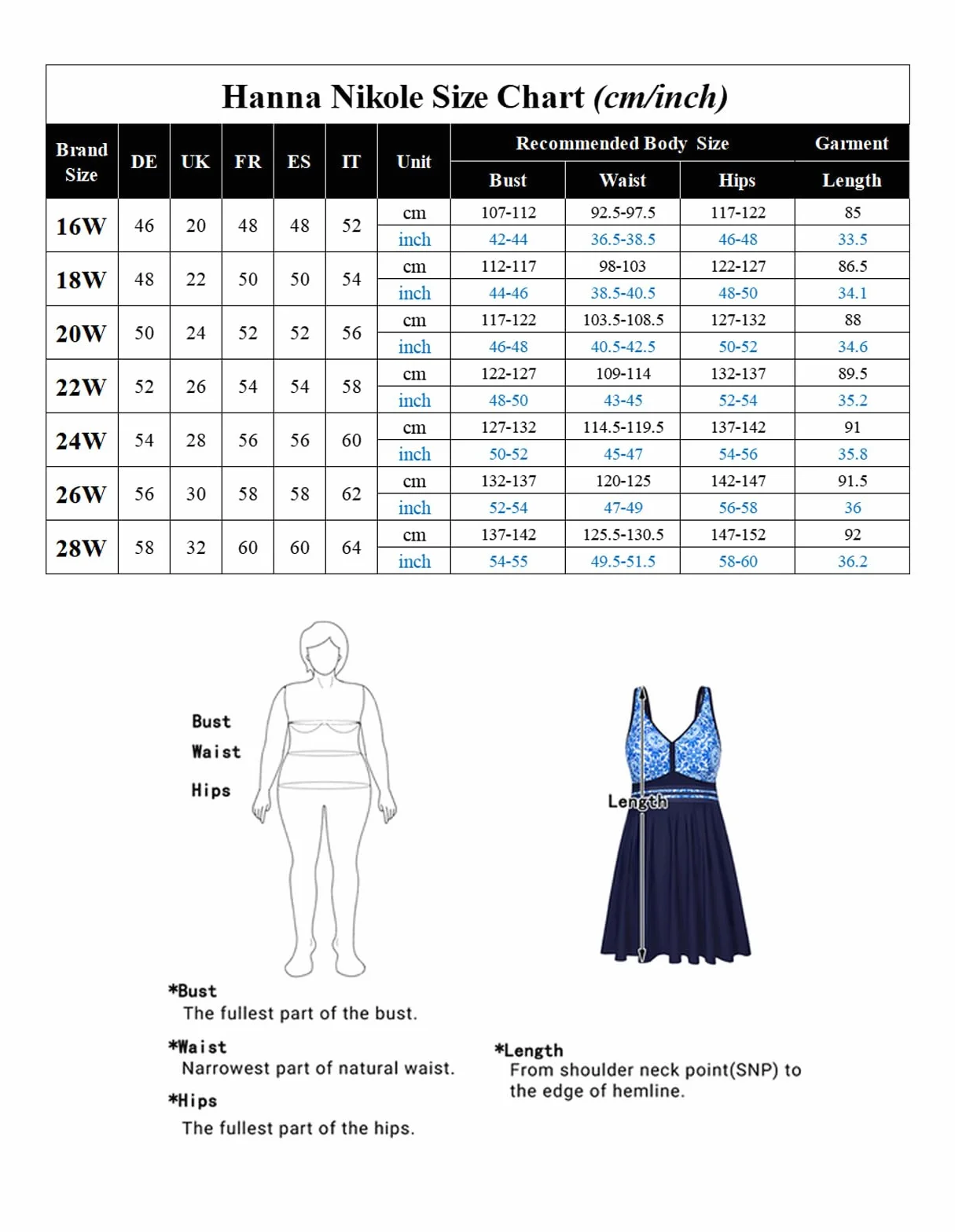Hanna Nikole Damski strój kąpielowy plus size z kontrolą brzucha, wysoka talia, tankini, dwuczęściowy strój kąpielowy z szortami kąpielowymi