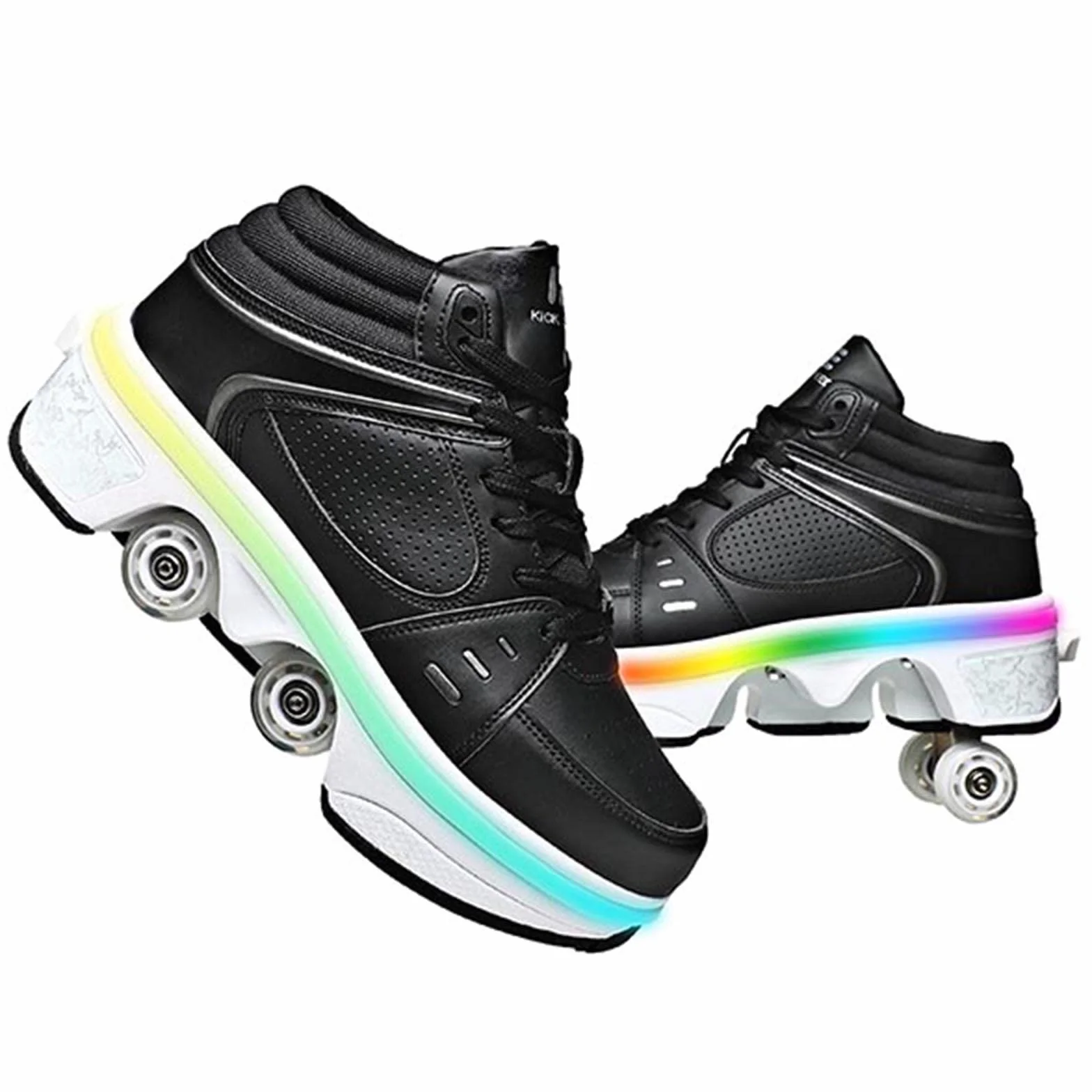 Buty z kółkami, wrotki, buty do jazdy jak na rolkach, buto-rolki, regulowane, damskie buty z kółkami