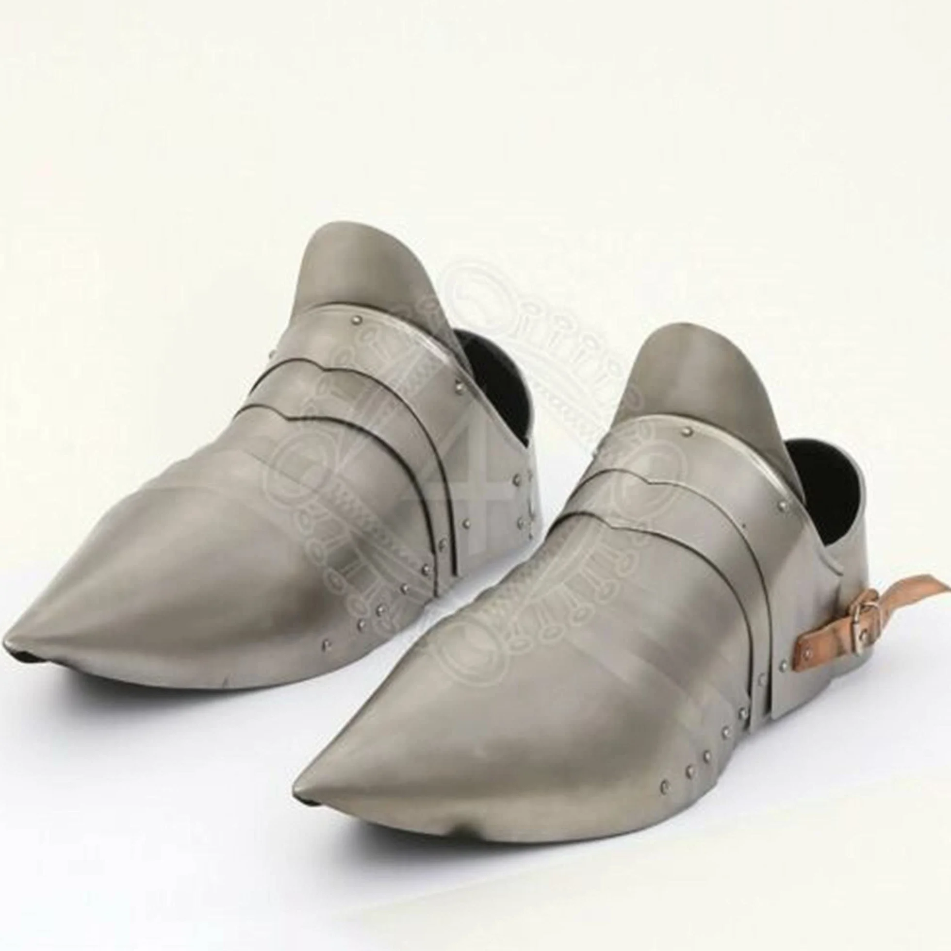 Buty do medievalu pancerza, stalowe buty pancerne, zestaw gotyckich butów bojowych, zbroja na Halloween, zbroja krzyżowca, sabaton, gotycka zbroja