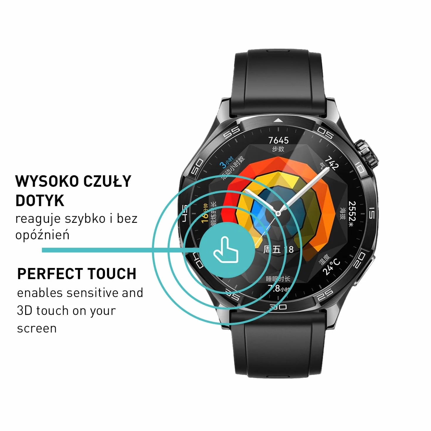 smartect Folia Ochronna TPU [3 Sztuki, Clear] dla Huawei Watch GT5 46 mm / GT5 Pro 46 mm, Zakrywa cały wyświetlacz, Ochraniacz Ekranu bez Pęcherzyków, Bez Odcisków palców