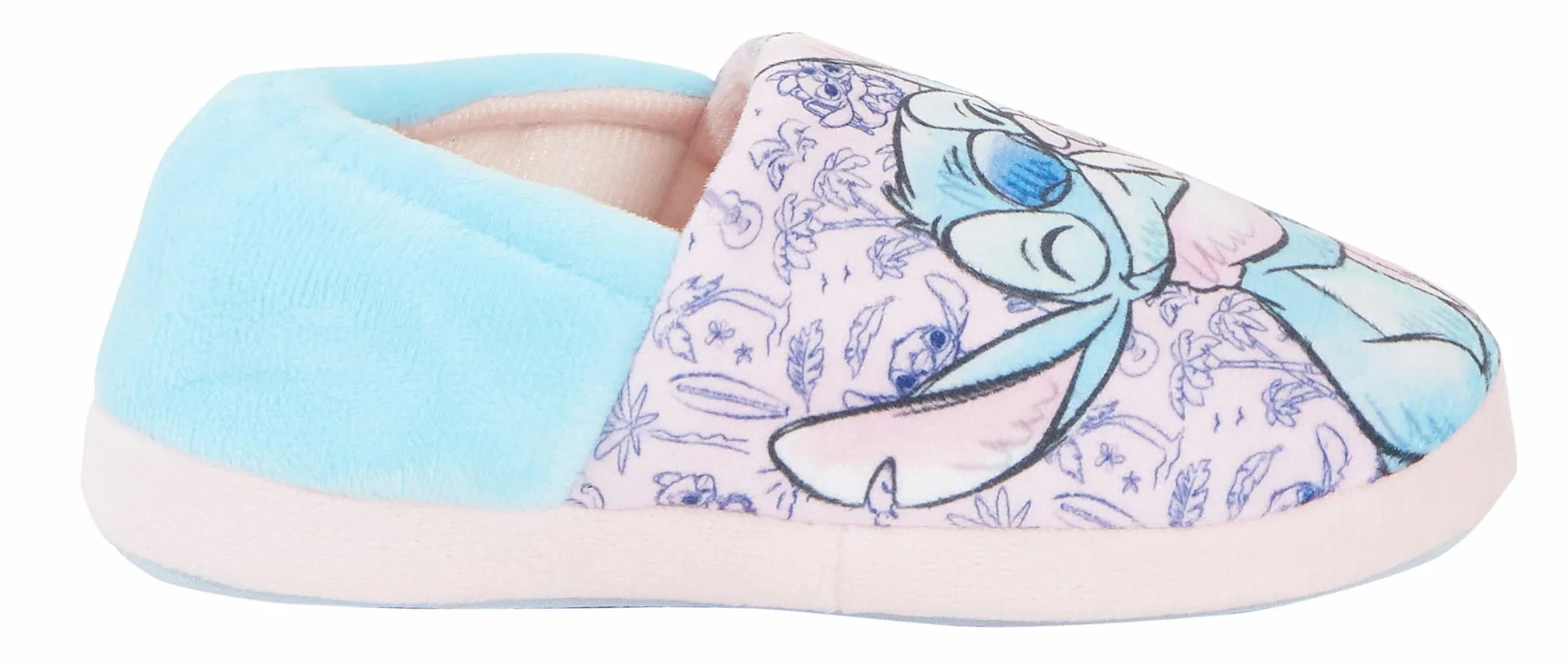 Disney Dziewczęce kapcie dla dzieci Stitch & Angel Slip On Warm House Shoes Mules