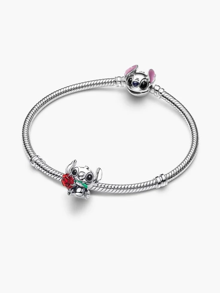 Pandora Charm 794378C01 Stitch różowy kryształ