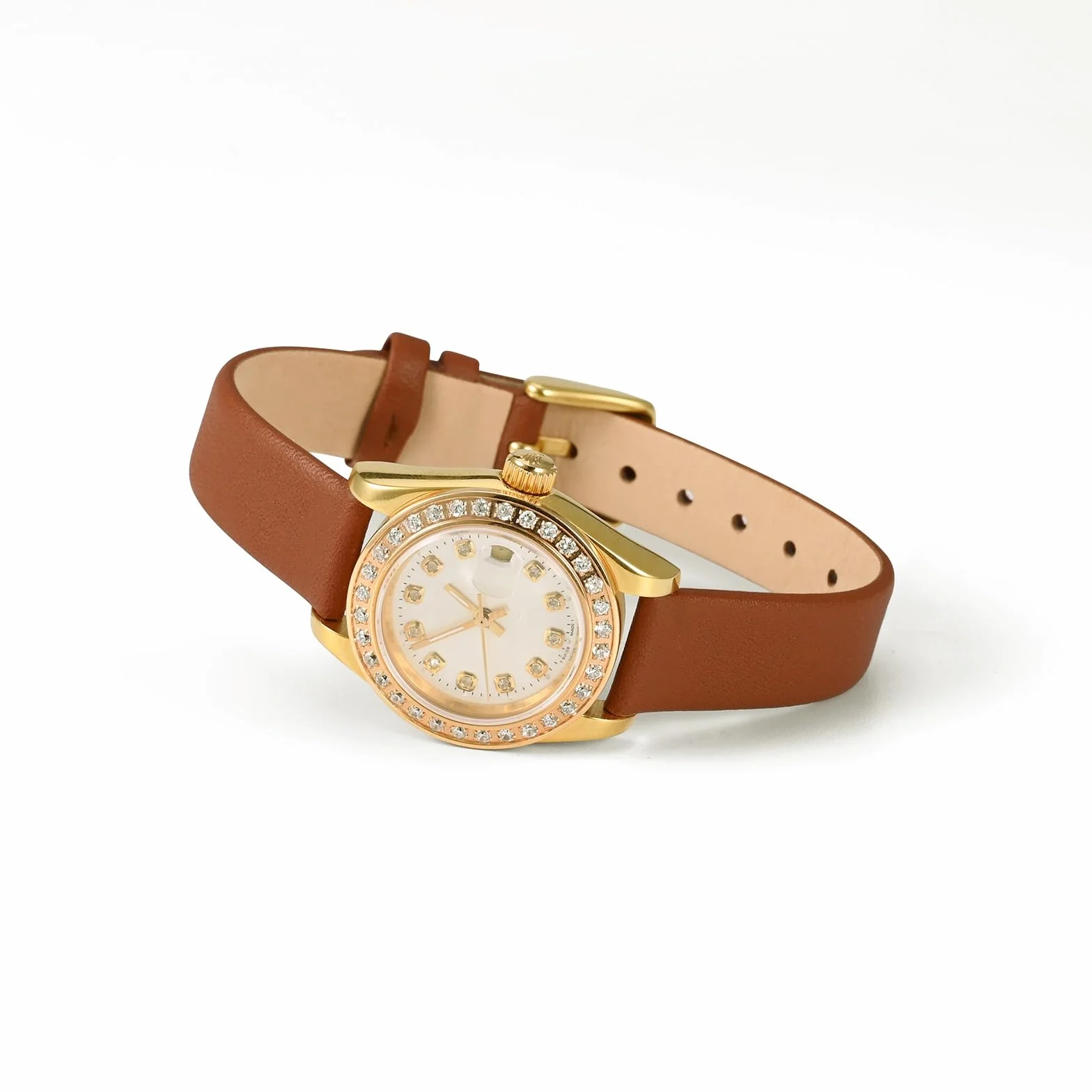 WOCCI Eleganckie paski do zegarków, paski zastępcze z prawdziwej skóry, klamra ze stali nierdzewnej, 8 mm 10 mm 13 mm 12 mm 14 mm 16 mm 18 mm 20 mm 22 mm