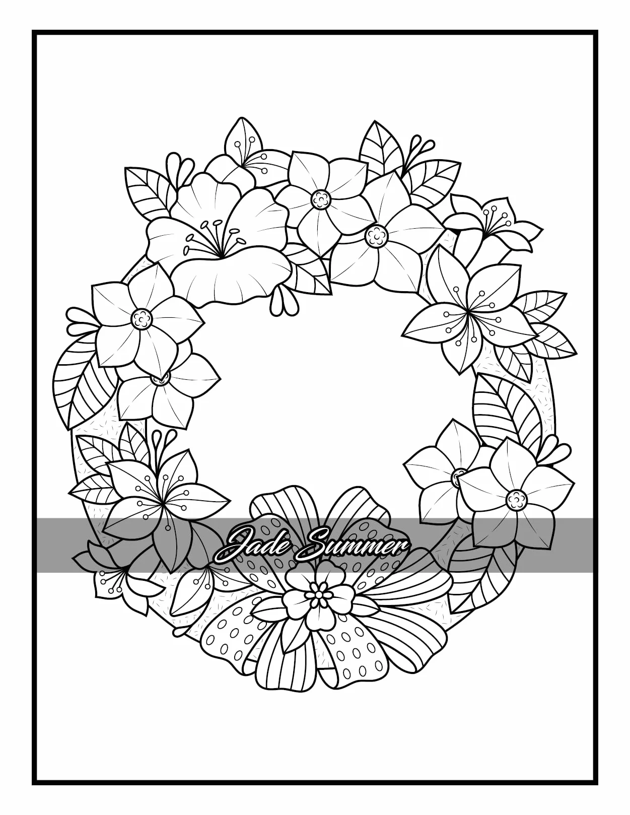 100 Flowers: Adult Coloring Book with Bouquets, Wreaths, Swirls, Patterns, Decorations
