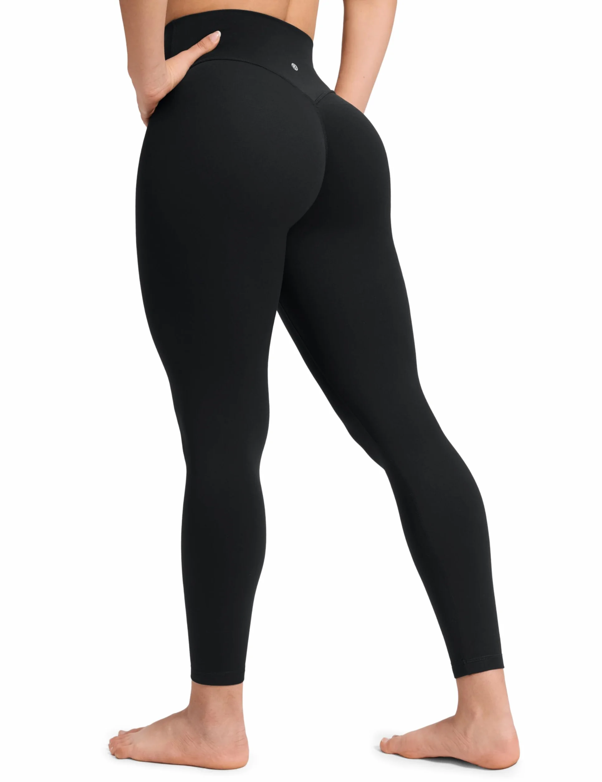 CRZ YOGA Legginsy Secretsculpt Minor bez szwów z przodu 25" - Softretch, damskie spodnie do jogi z wysokim stanem maślane miękkie podnoszące pośladki