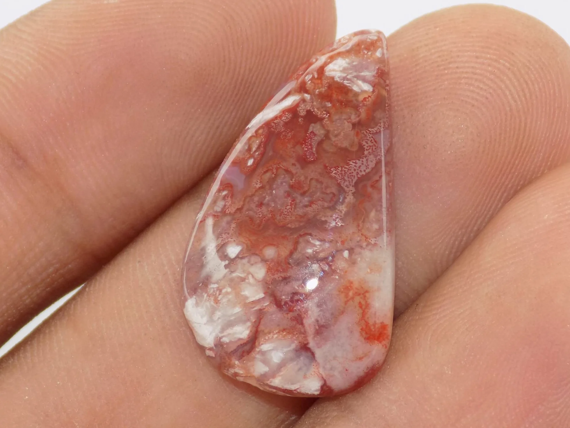 Szalony koronkowy agat kamień szlachetny, fantazyjny kształt 27 x 15 x 5 mm, 14 ct designerski koronkowy agat graficzny kamień, 27x15x5mm, kamień szlachetny, szalony agat koronka