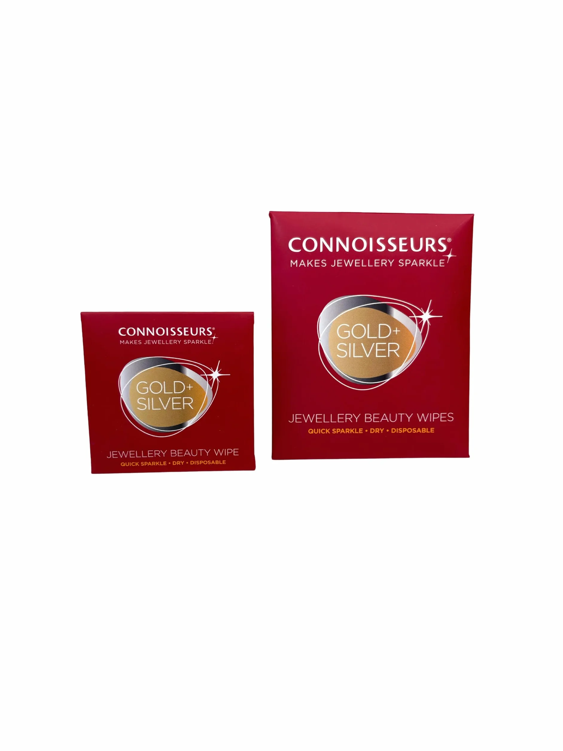Connoisseurs Zestaw do czyszczenia biżuterii, diamentowy sztyft i 6 ściereczek do czyszczenia, do czyszczenia biżuterii, złota, diamentowa, platynowa i srebrna, czyszczenie pierścionków