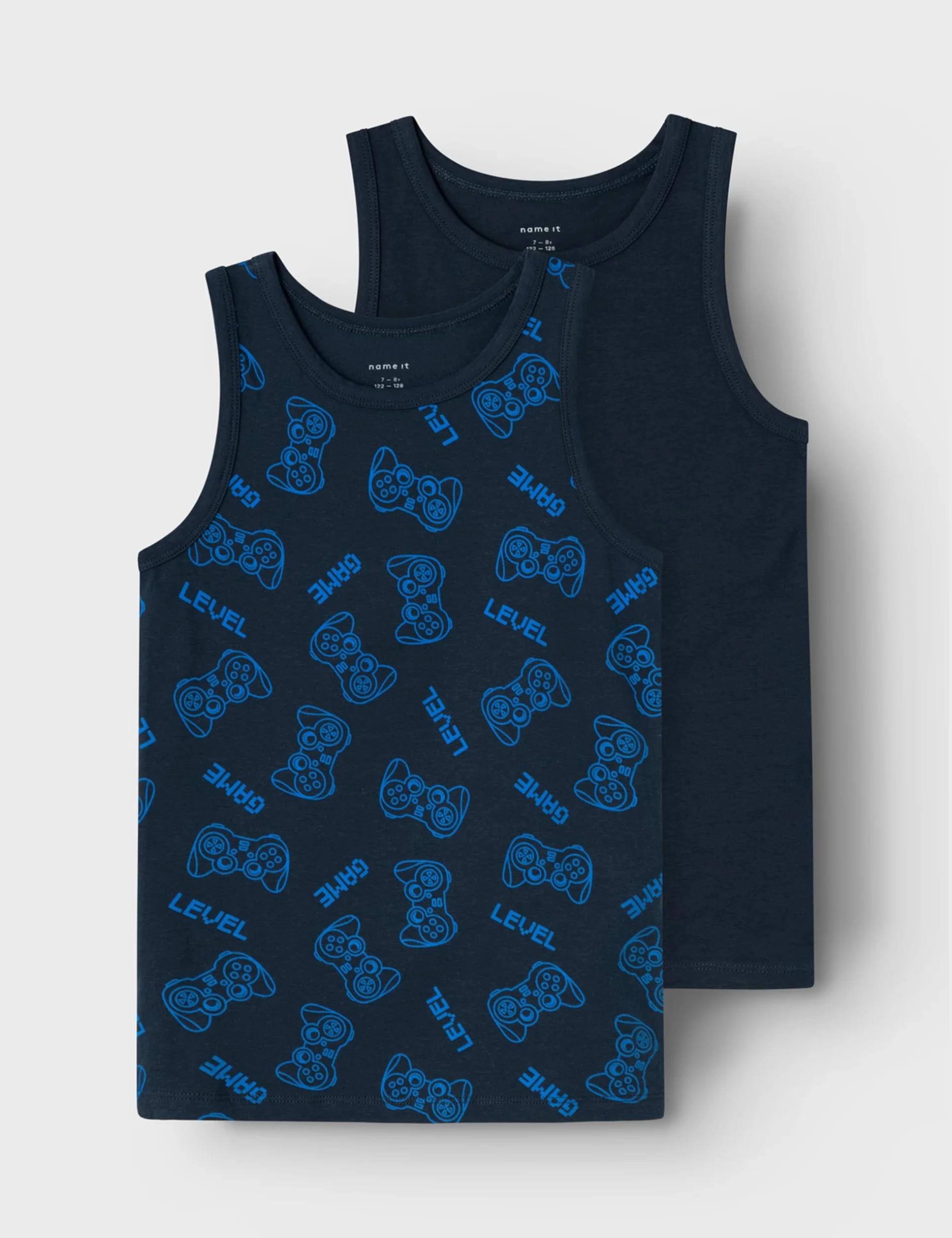 NAME IT Podkoszulek Chłopcy Nkmtank Top 2p Dark Sapphire Gamer Noos