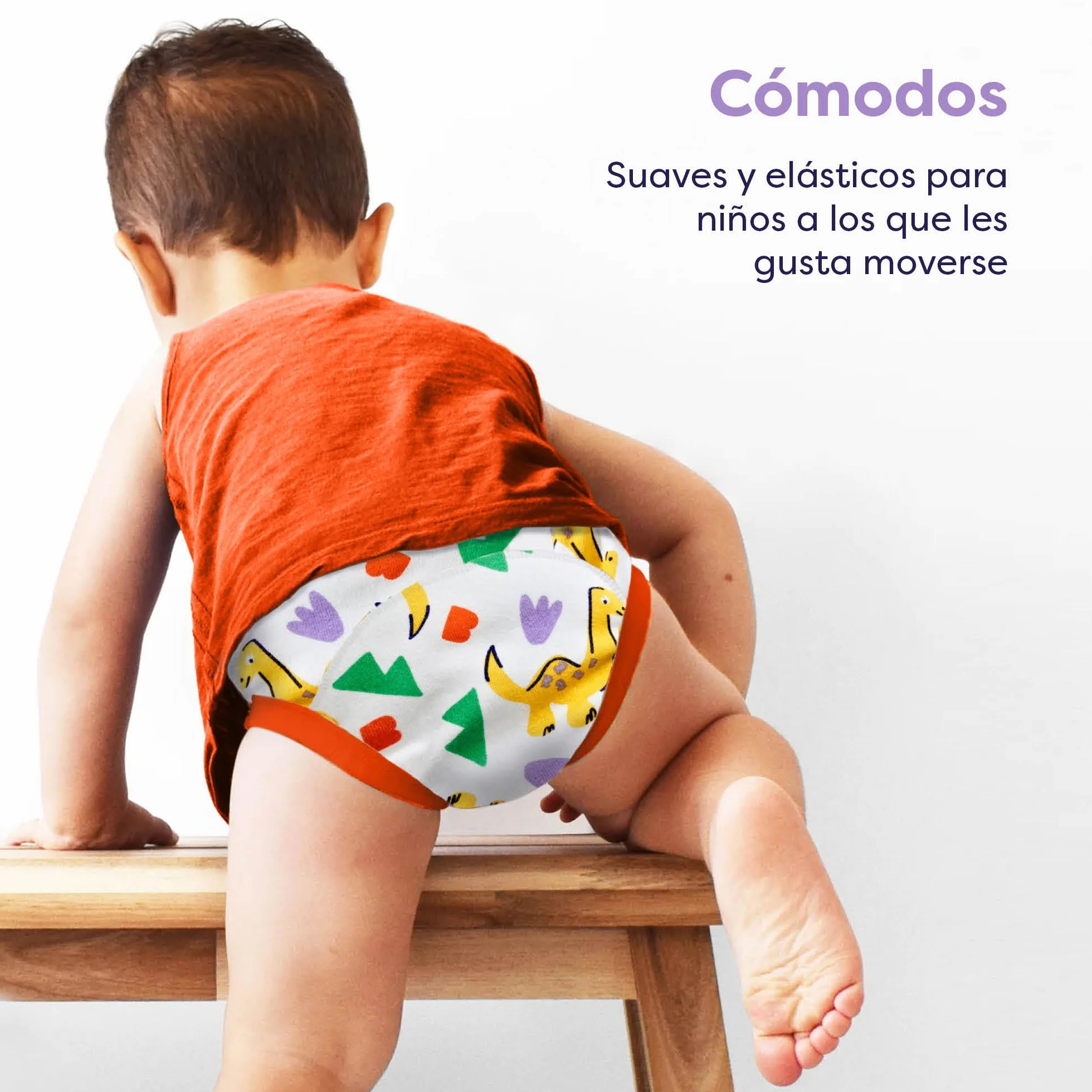 Bambino Mio, Spodnie treningowe wielokrotnego użytku dla chłopców i dziewcząt, 5-pak (Brave Dinos, 3-4 lata)