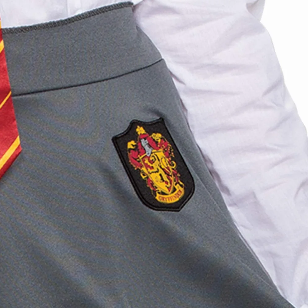 Disguise Women's Harry Potter Gryffindor Skirt Adult, Gray & Gold, Large (12-14)