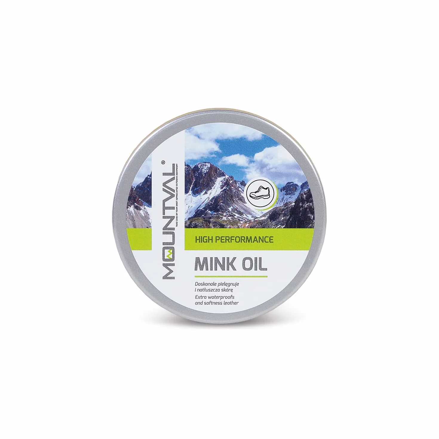 Mountval Mink Oil, Wysokiej Jakości Olejowa Pasta do Butów Odżywia i Chroni Buty przed Przemakaniem, Wosk do skóry