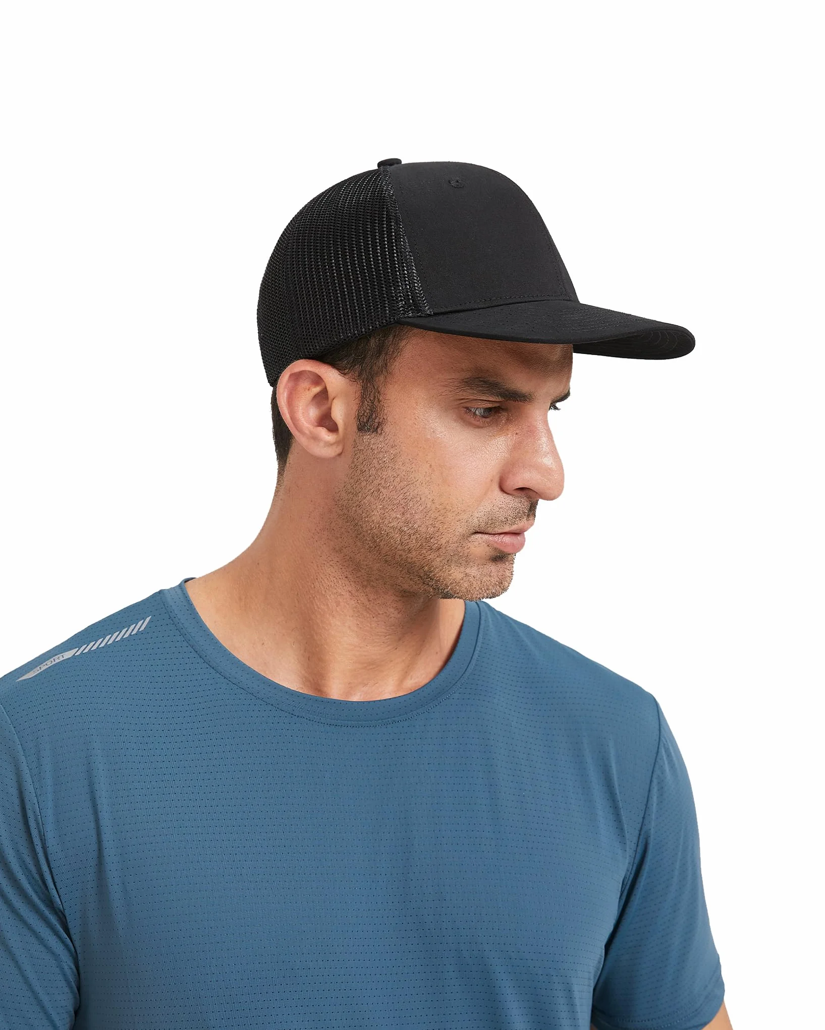 Zylioo M/L/XL/XXL czapki typu trucker dla dużych głów, 2-kolorowe czapki z siateczką, duża letnia czapka sportowa, ponadwymiarowa oddychająca czapka do biegania