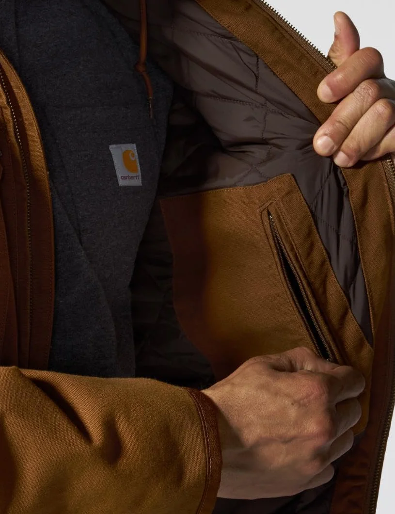 Carhartt Męski pełny swing luźny krój sprana kaczka izolowana aktywna kurtka