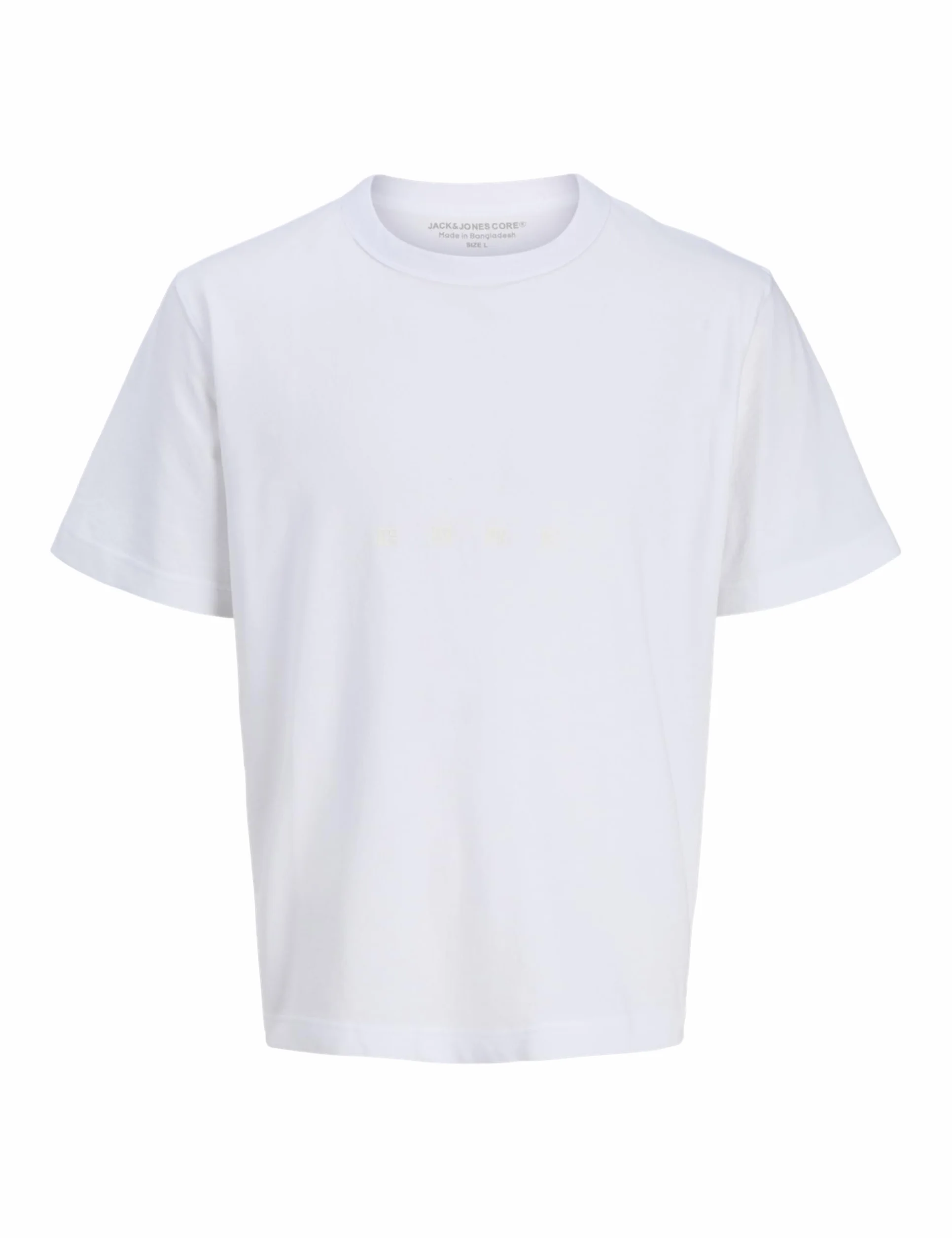 JACK & JONES Męska koszulka marki Jcolido z tkaniny Ss Crew Neck, Bright White, S