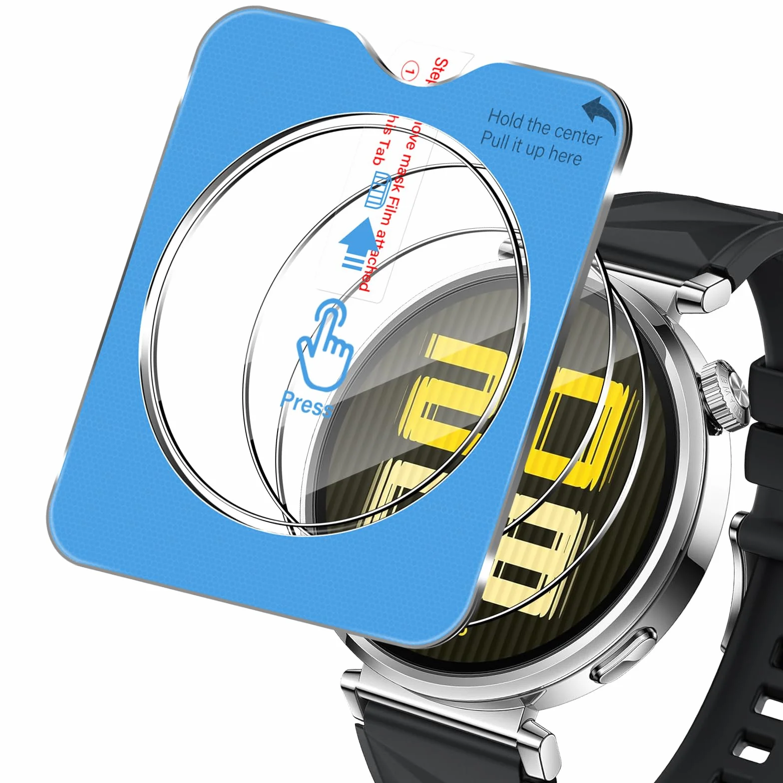 Folia ochronna do Huawei Watch GT5 41 mm do szkła pancernego, 3 sztuki folii ze szkła hartowanego, folia ochronna na wyświetlacz odporna na zarysowania do Huawei GT 5 41 mm, ultra cienka