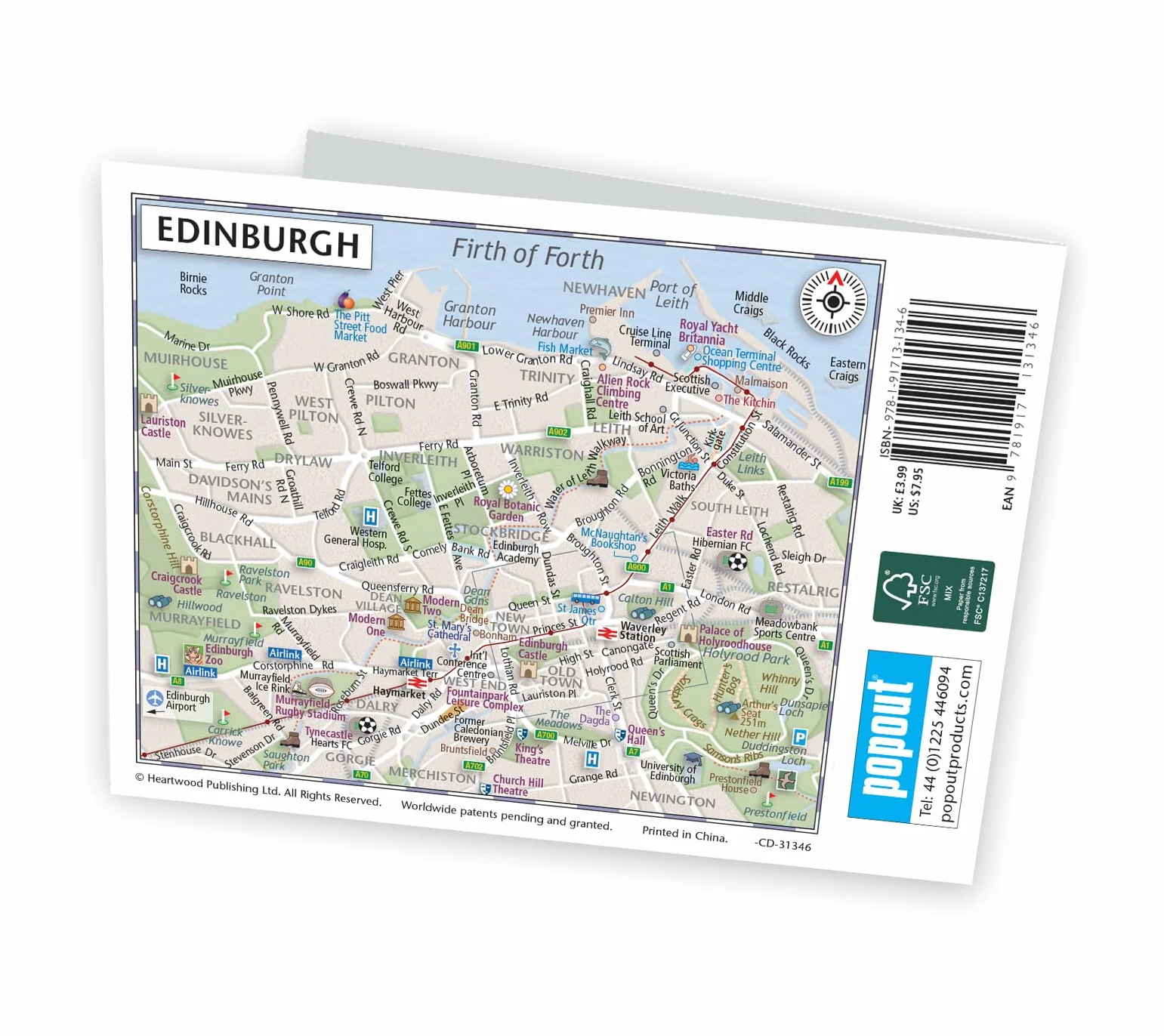 Edinburgh Single: Popout Map