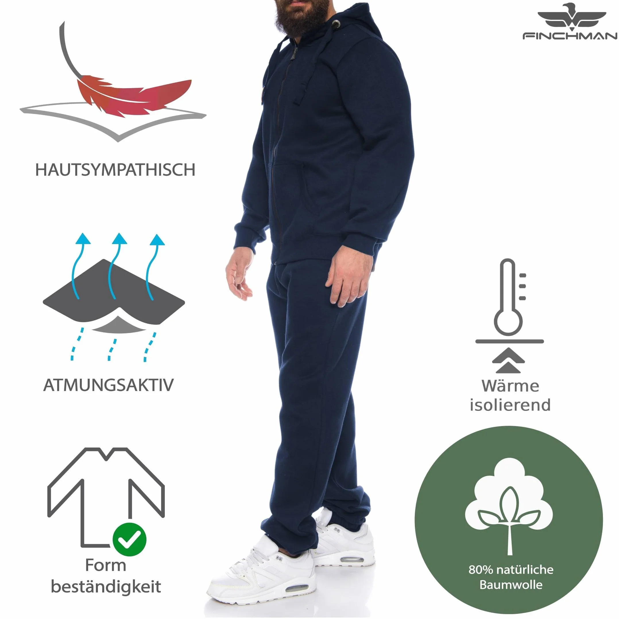 Finchman Finchsuit 1 Herren Jogging Anzug Trainingsanzug Sportanzug FMJS135